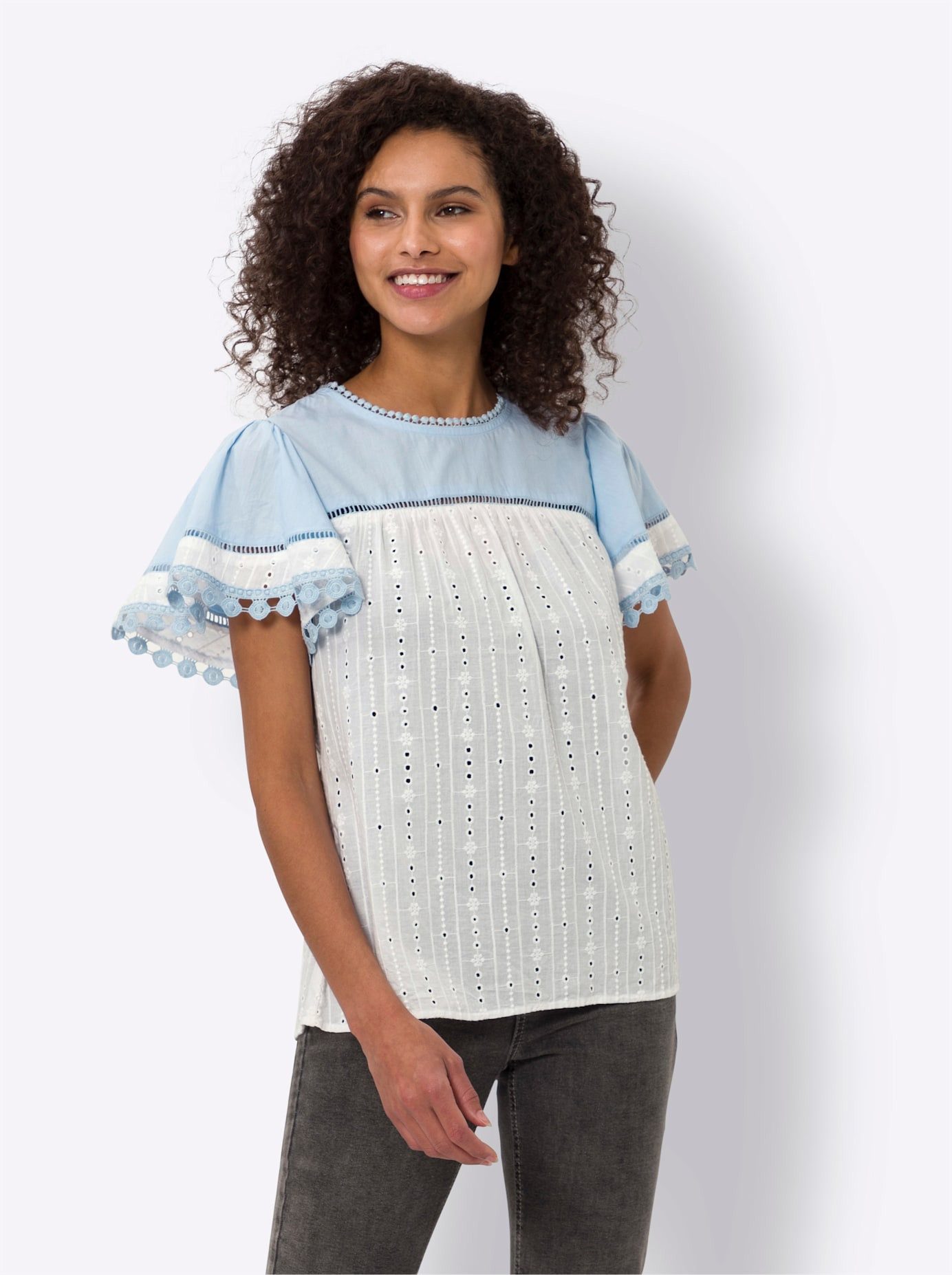 heine Blouse met korte mouwen