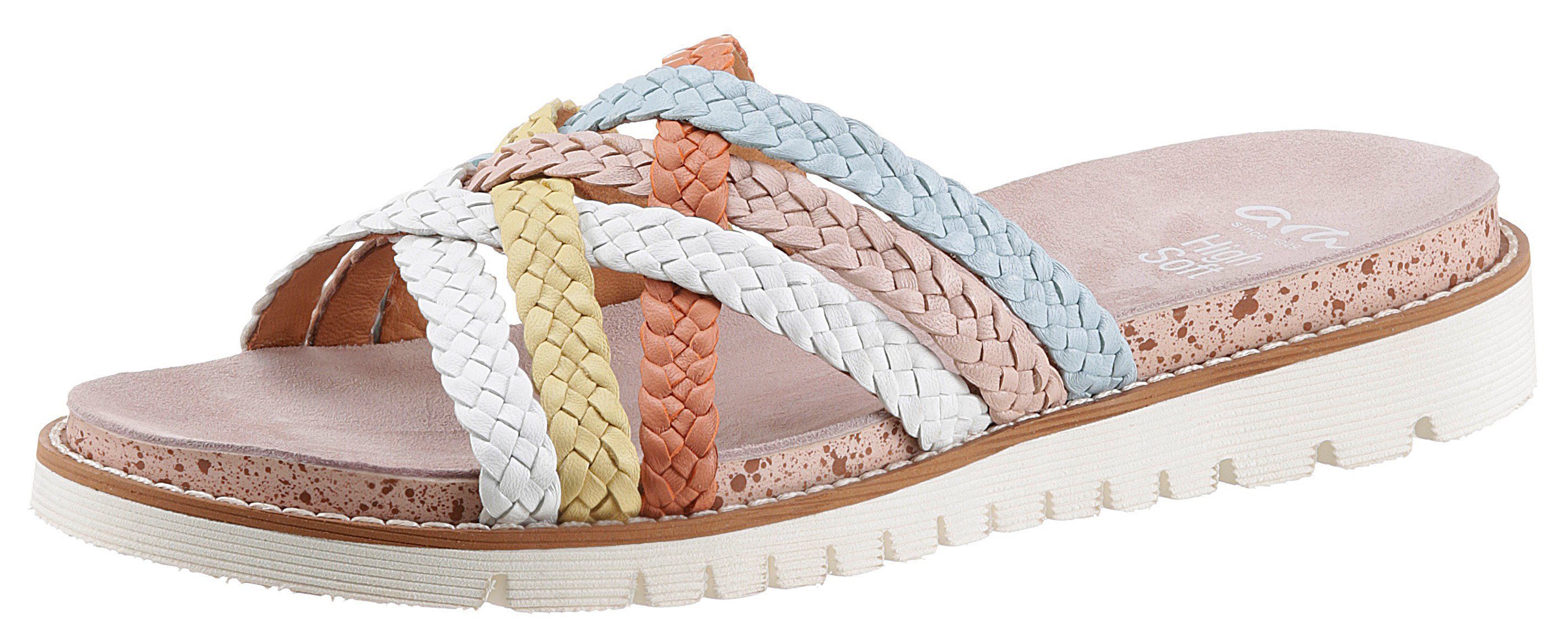 Ara Slippers KENT met kleurrijke vlechtriempjes online bij | OTTO