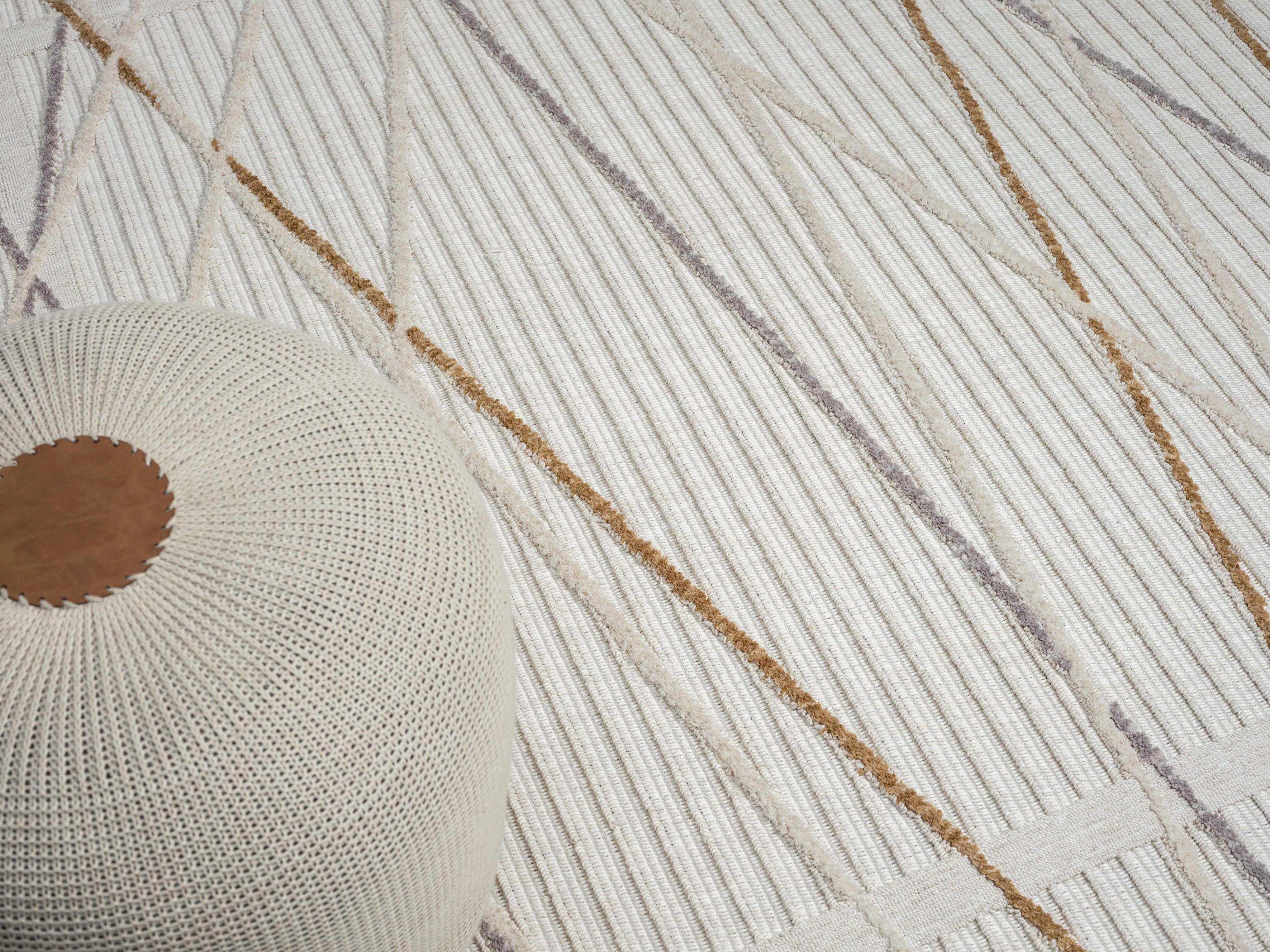Myflair Möbel & Accessoires Vloerkleed Luana 1 voorraadopruiming Kortpolig, sisal-look, hoog-laag effect, met franjes, bijzonder zacht