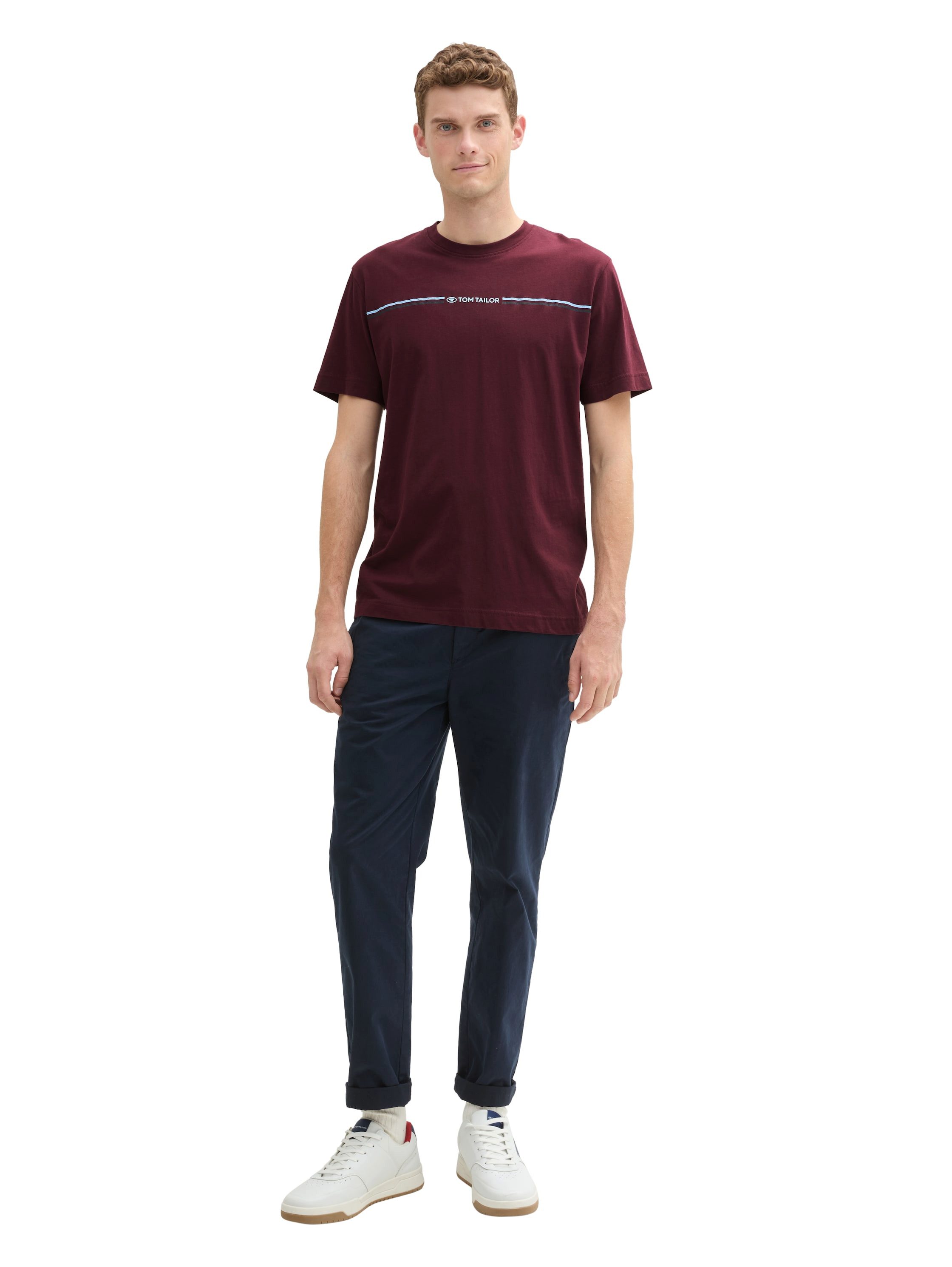 Tom Tailor T-shirt met logo-frontprint