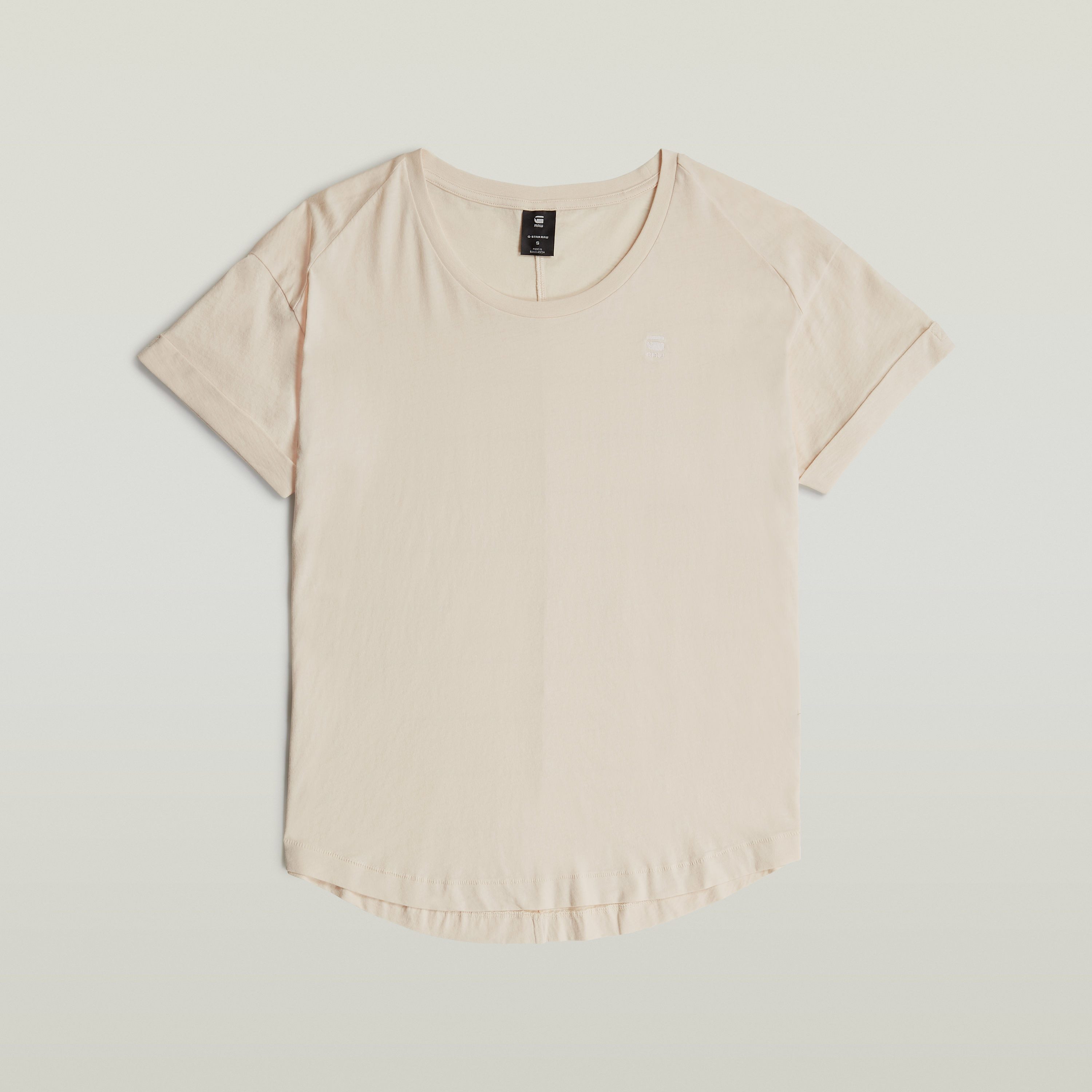 G-Star RAW T-shirt Rolled up met omgeslagen mouwen
