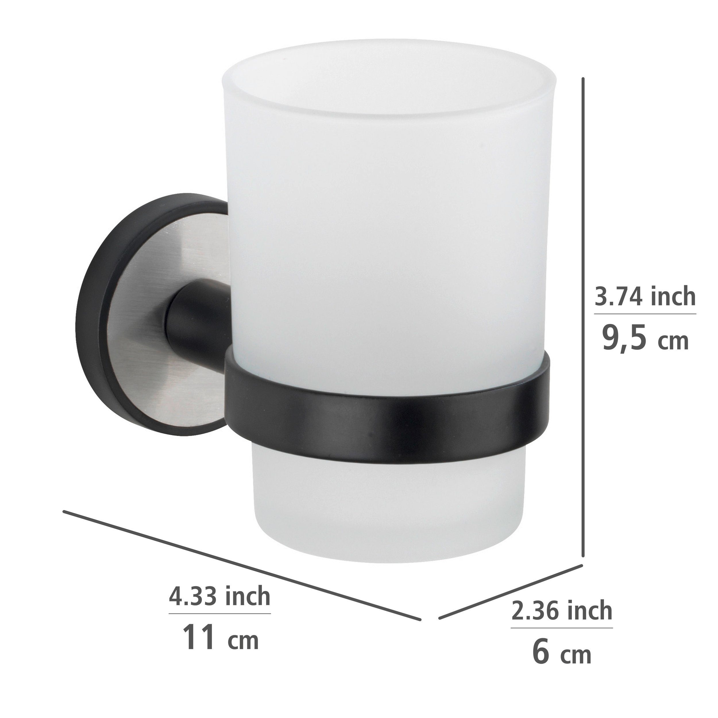 WENKO Poetsbeker UV-Loc® Udine bevestigen zonder boren met innovatief plaksysteem