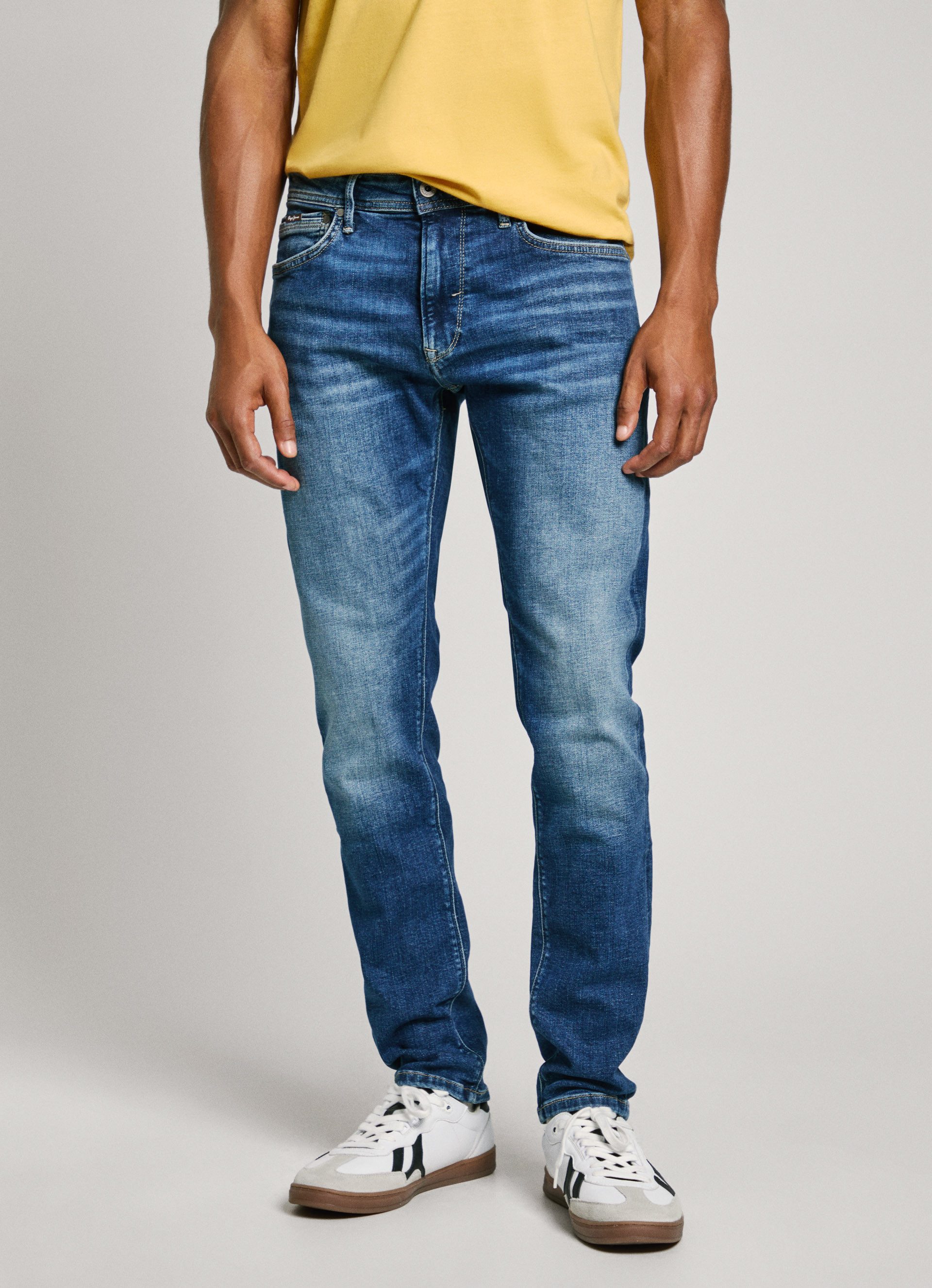 Pepe Jeans Regular fit jeans Stanley heren straight jeans maat 34 blauw