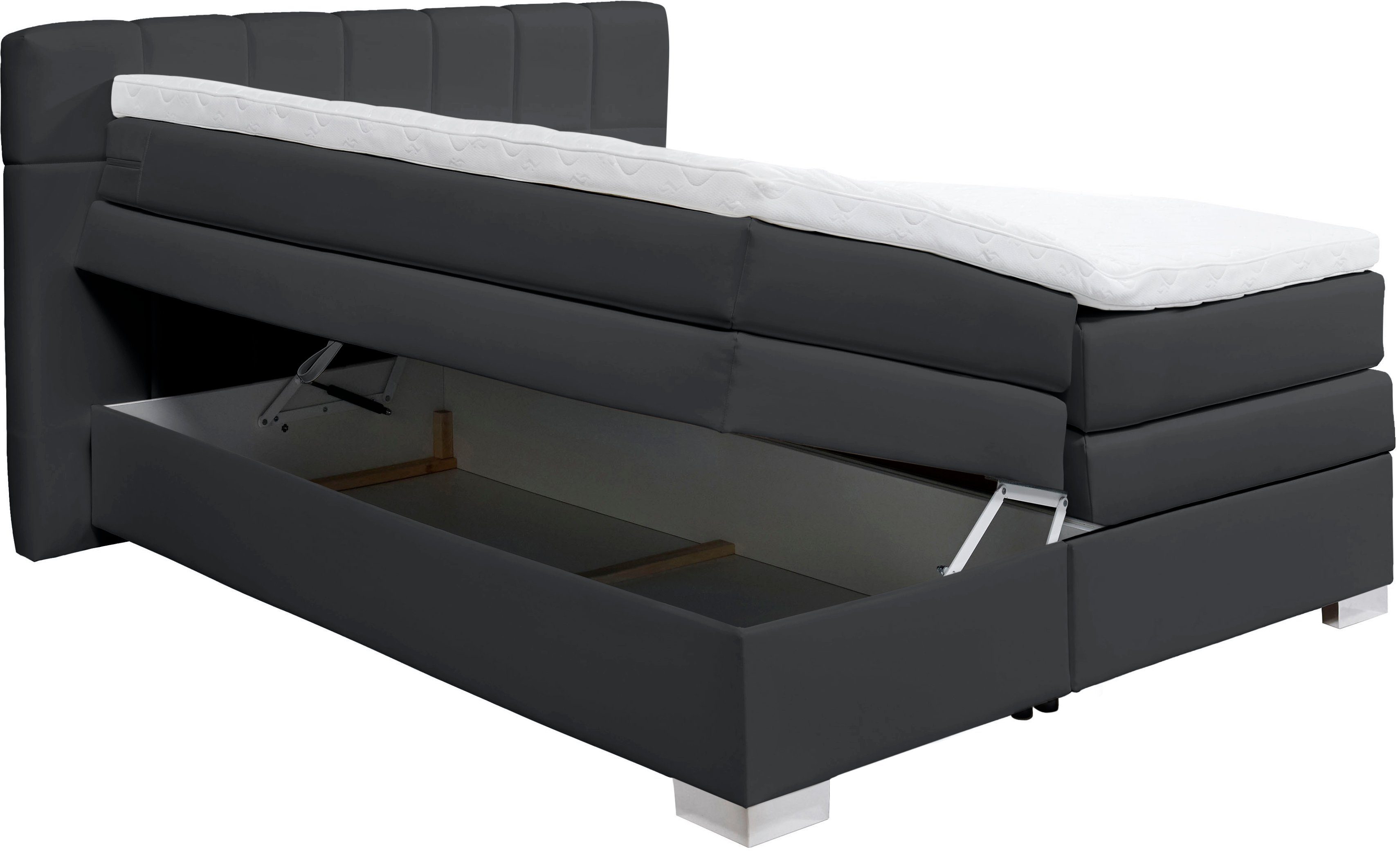 INOSIGN Boxspring Airdrie inclusief bedkist en topper
