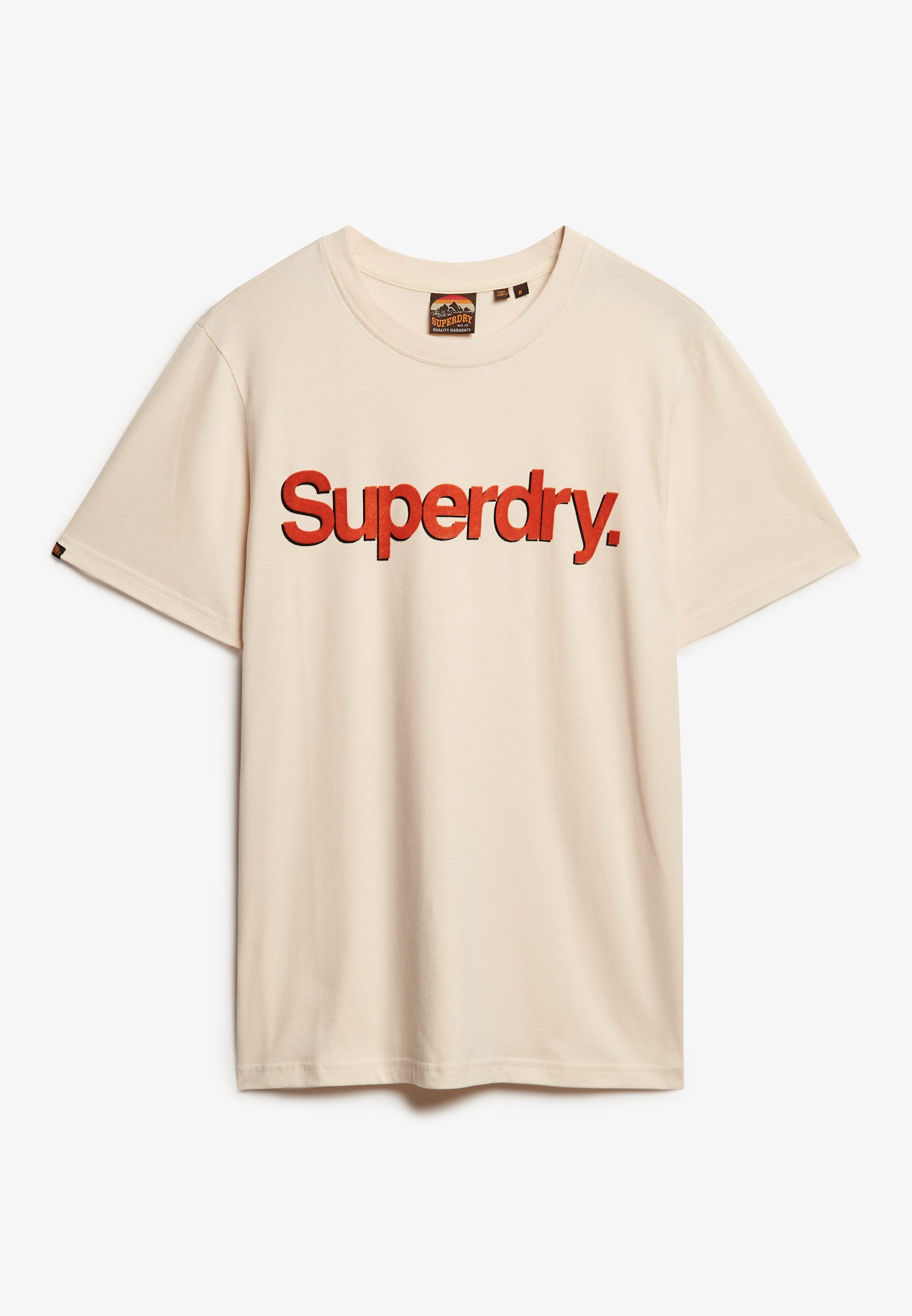 Superdry Shirt met ronde hals CLASSIC CORE LOGO SHADOW TEE
