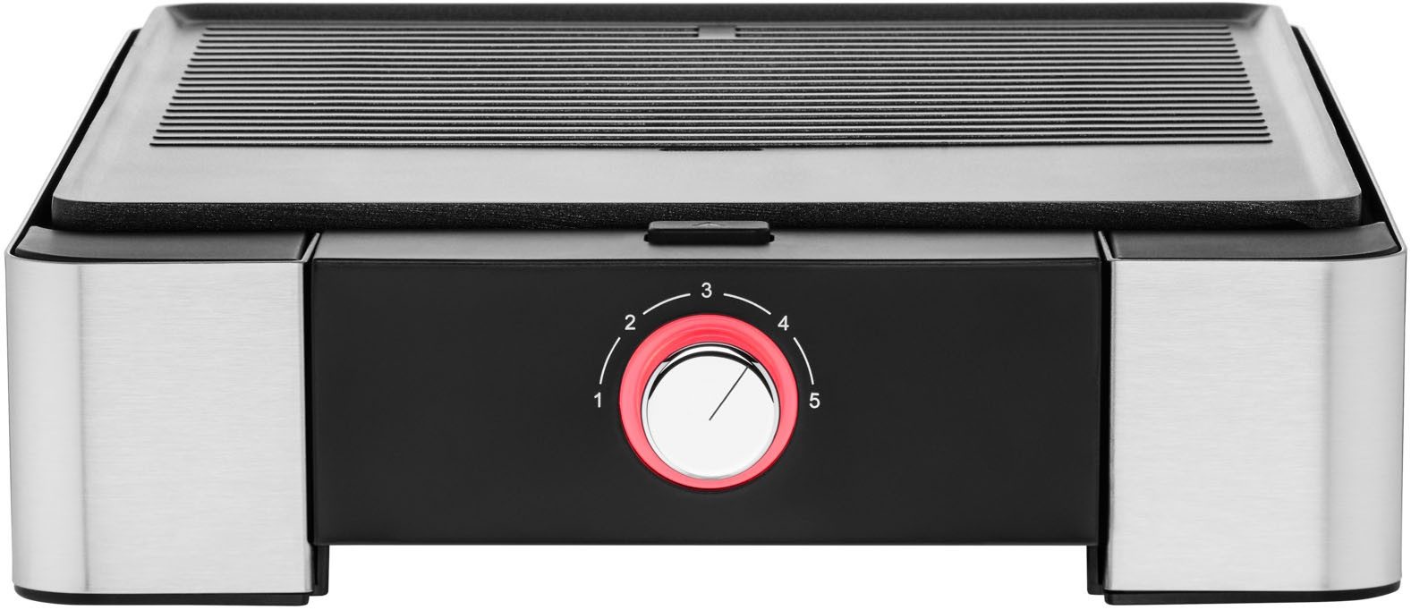 WMF Tafelgrill LONO vlak & geribbeld traploze temperatuurinstelling, anti-aanbak grillplaat