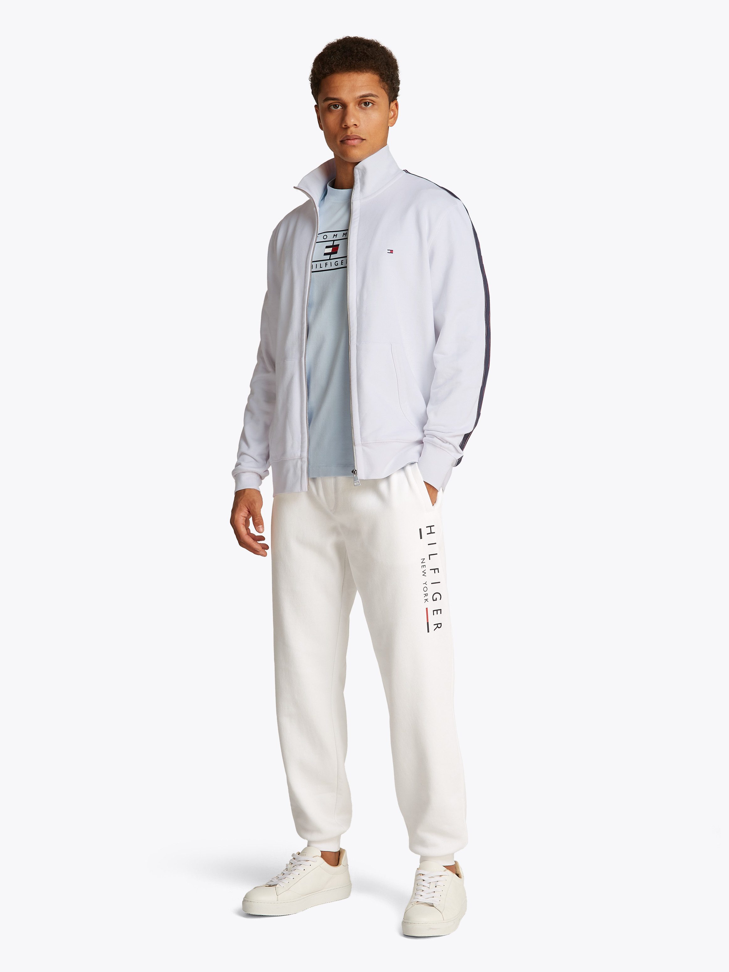 Tommy Hilfiger Sweatvest GLOBAL STRIPE ZT STAND COLLAR