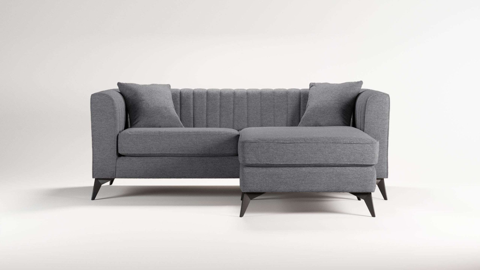 Places of Style Hoekbank MATTHEW L-vorm ideaal voor kleine ruimtes, afmetingen B/D/H: 201/162/74 cm