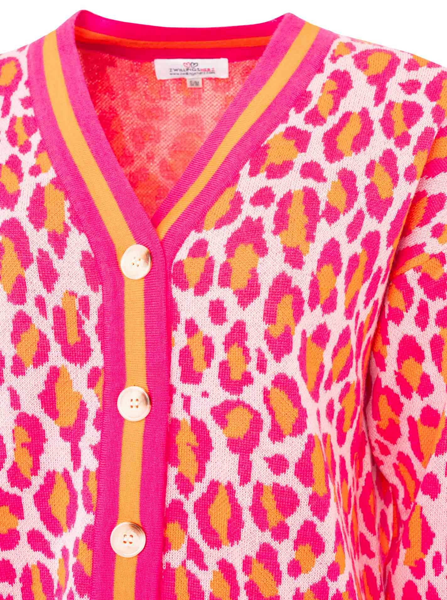 Zwillingsherz Vest Leo Streifen met knopen, leomoter en streepboorden