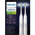 philips sonicare elektrische tandenborstel hx6877-34 protectiveclean 6100 ultrasone tandenborstel, set van 2 met 3 poetsprogramma's inclusief reistasje  oplader wit