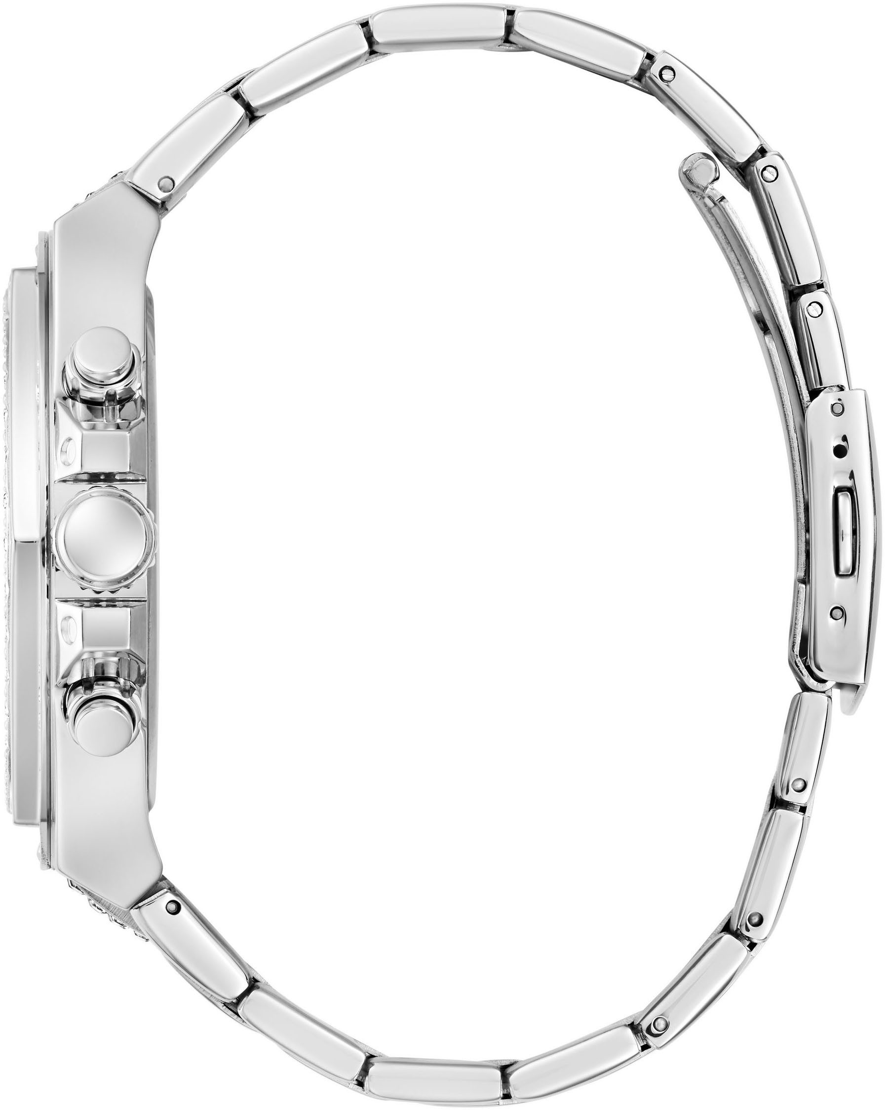 Guess Multifunctioneel horloge FURY Quartz horloge, polshorloge, herenhorloge, datum, weekdag, roestvrijstalen band