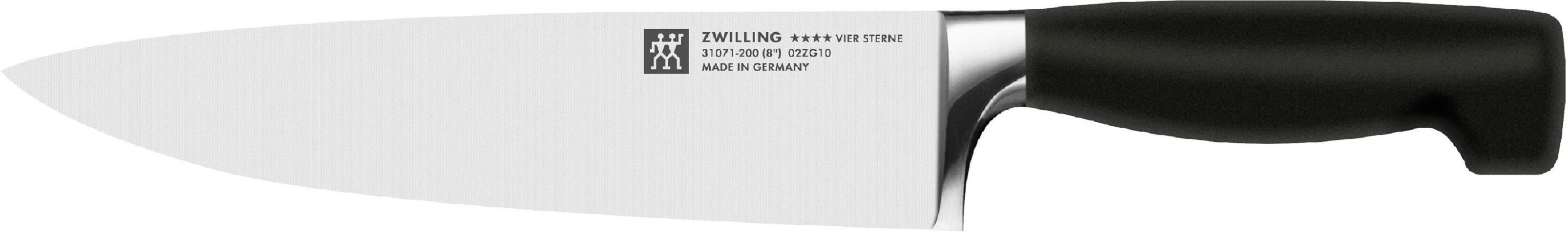 Zwilling Koksmes Vier sterren (1-delig) keukenmessen zwart
