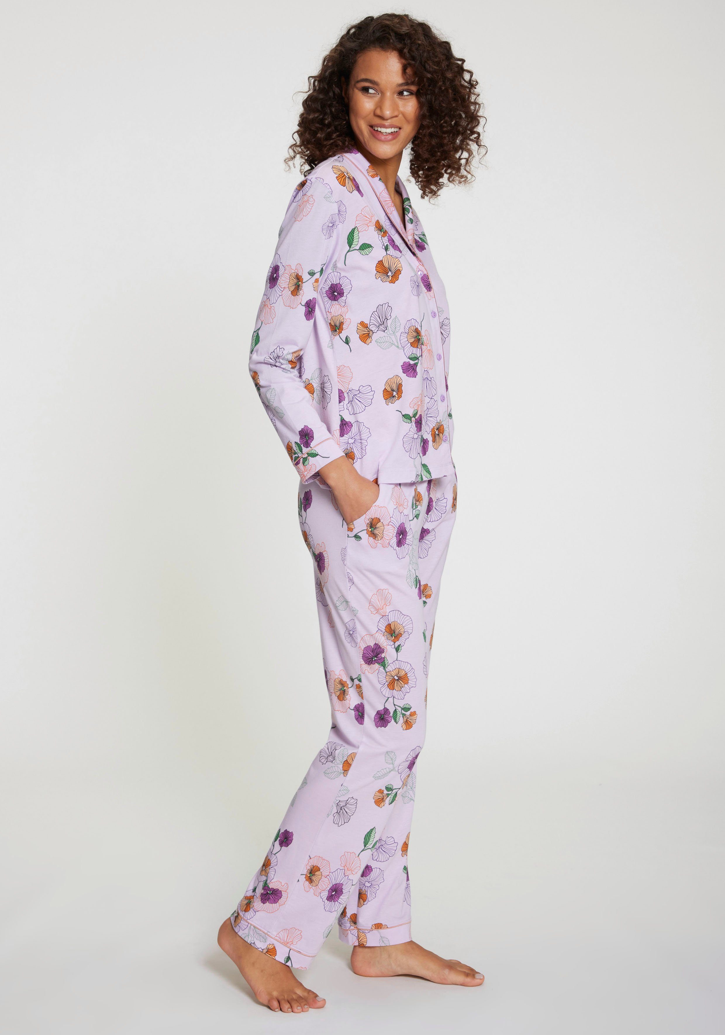 Vivance Dreams Pyjama met bloemdessin (2-delig)