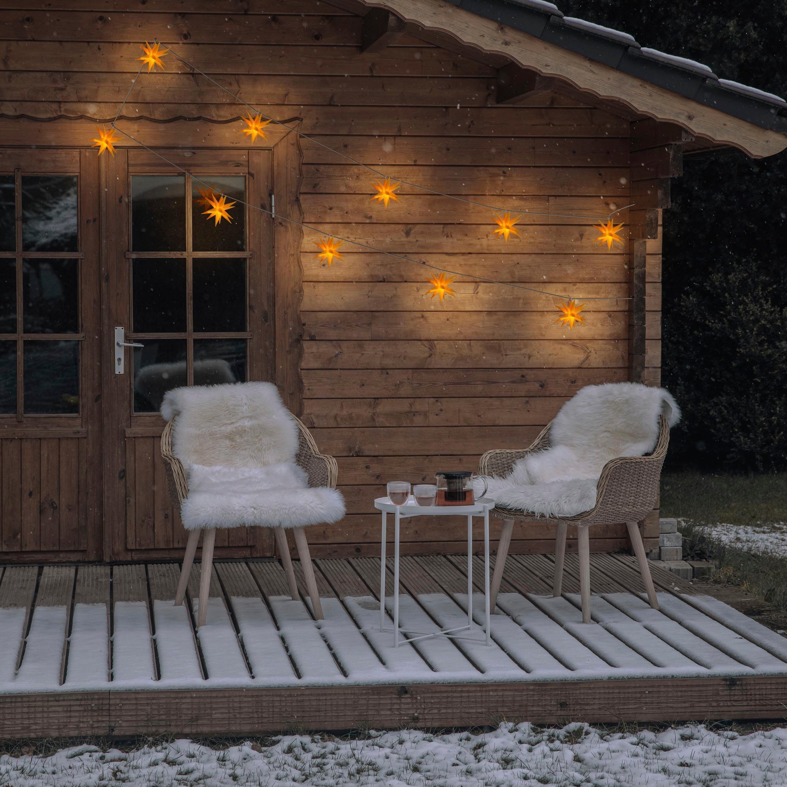 näve Led-lichtsnoer Fairy Lights, kerstlichtjesketting voor buiten, totale lengte ca. 740 cm (1 stuk)