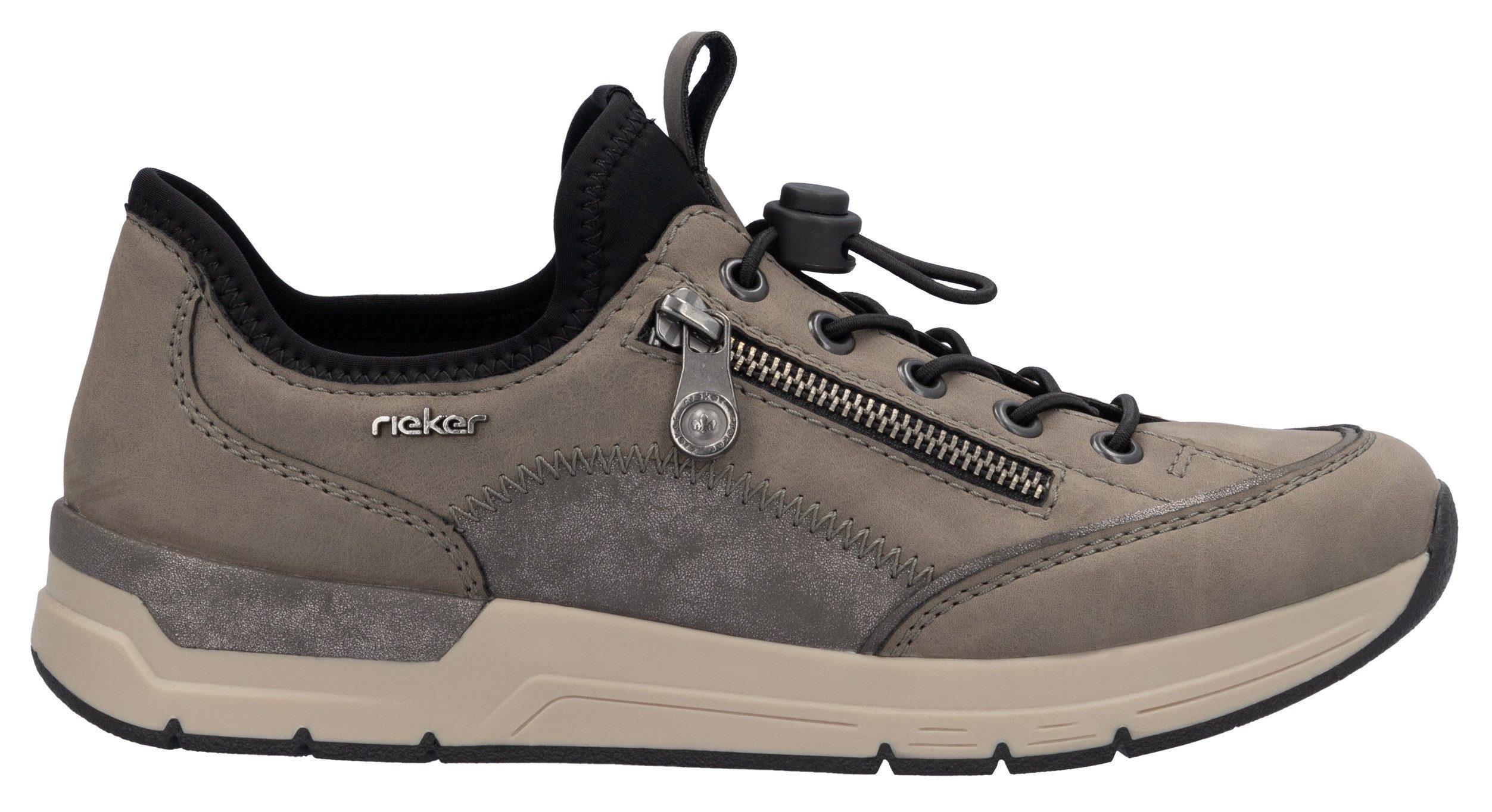 Rieker Slip-on sneakers , instapschoen, vrijetijdsschoen, lage schoen met snelle sluiting