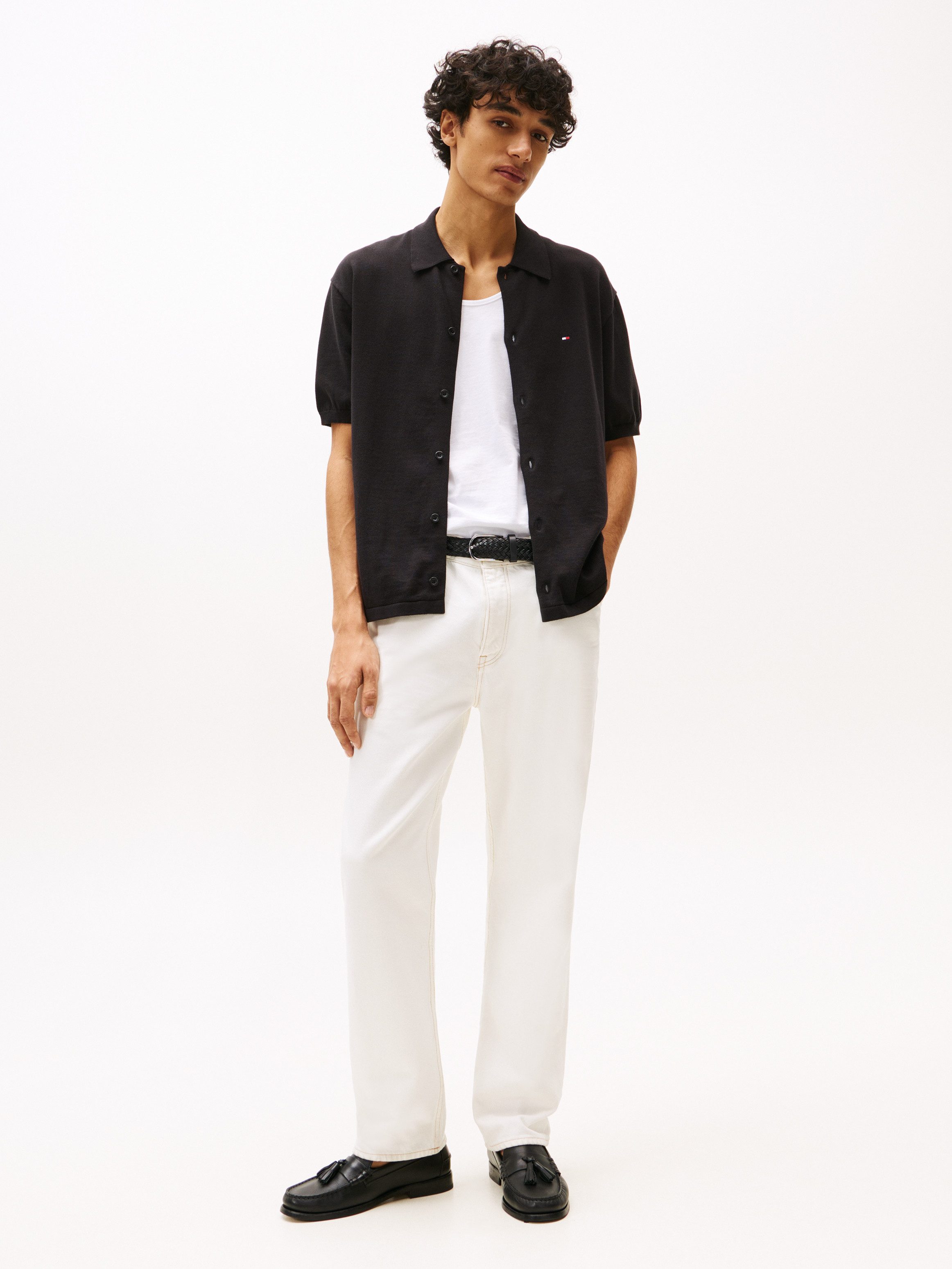 Tommy Hilfiger Overhemd met korte mouwen ESSENTIAL COTTON SS OVER SHIRT