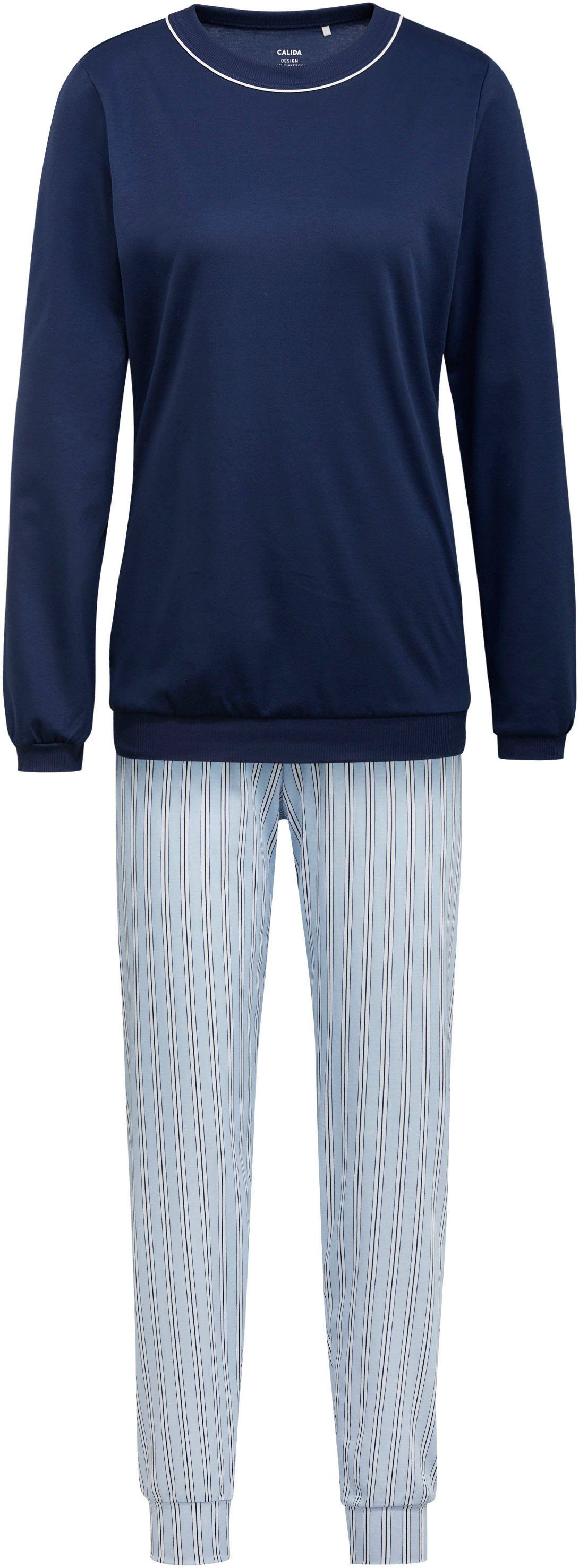 CALIDA Pyjama Sweet Dreams met ribboorden aan alle uiteinden (2-delig)