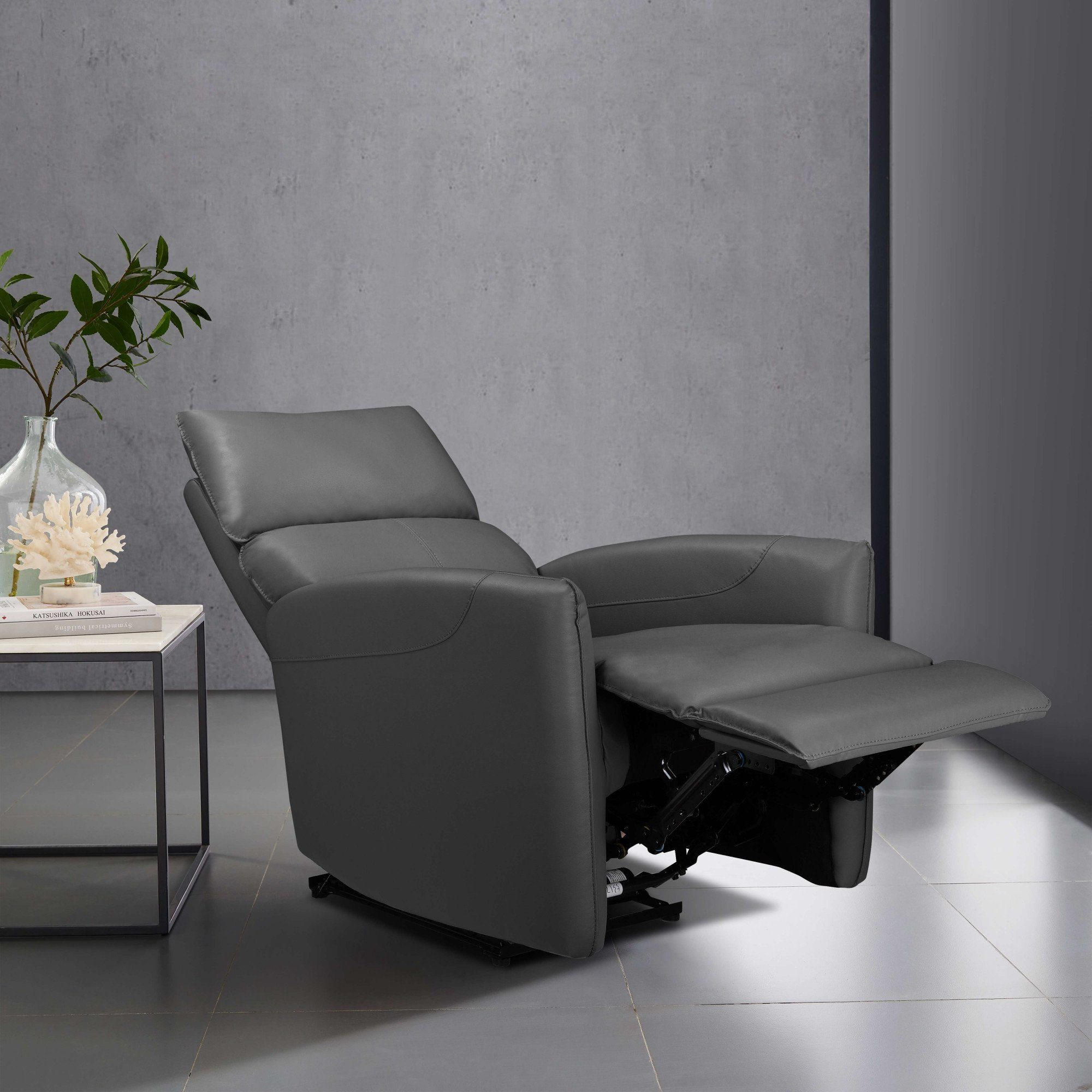 Places of Style Relaxfauteuil Pineto, tv-stoel met slaapfunctie Relaxfunctie, woonkamer, vrijstaand en USB-aansluiting