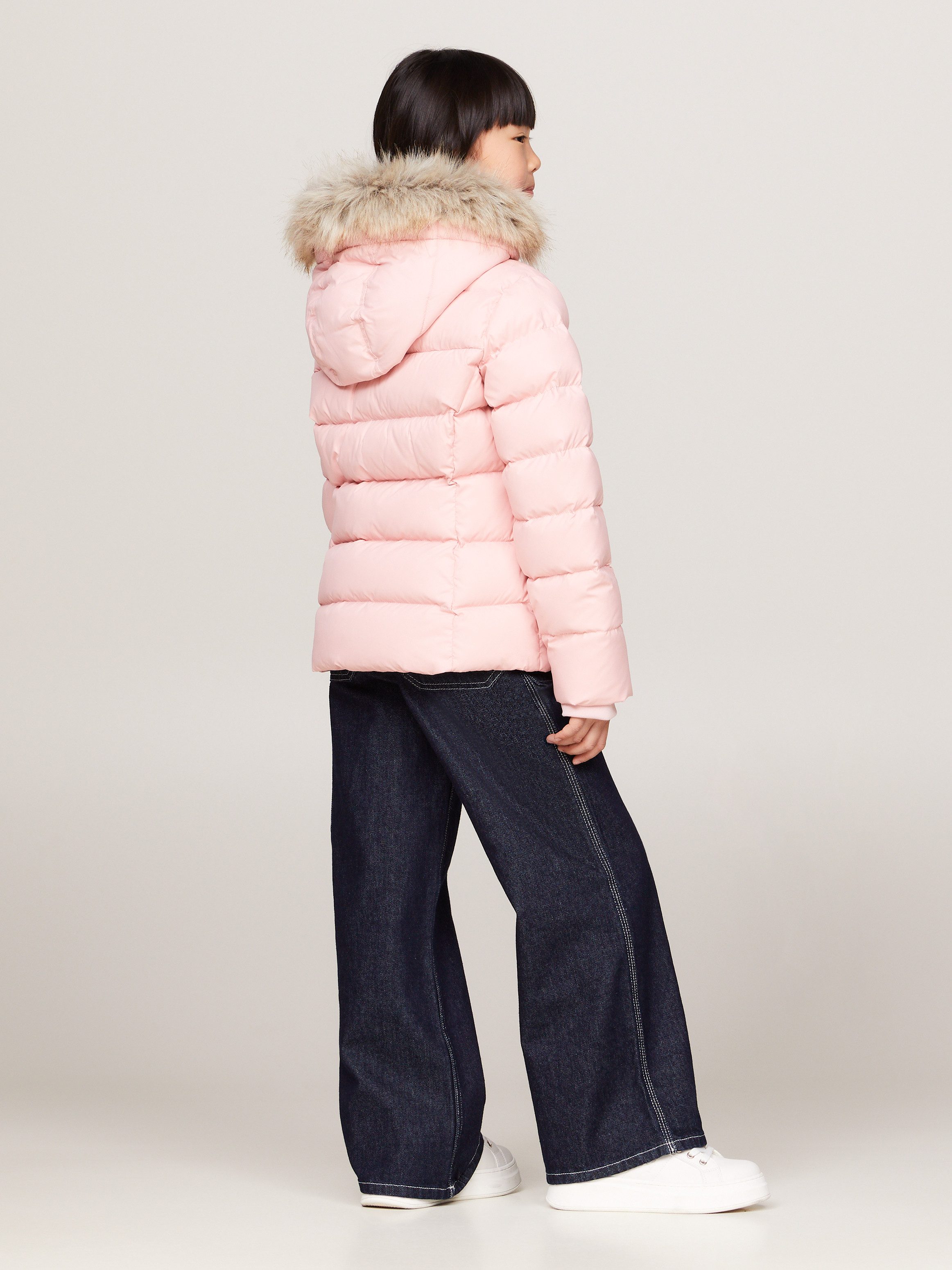 Tommy Hilfiger Gewatteerde jas ESSENTIAL FUR HOOD JACKET met imitatiebont bij de capuchon