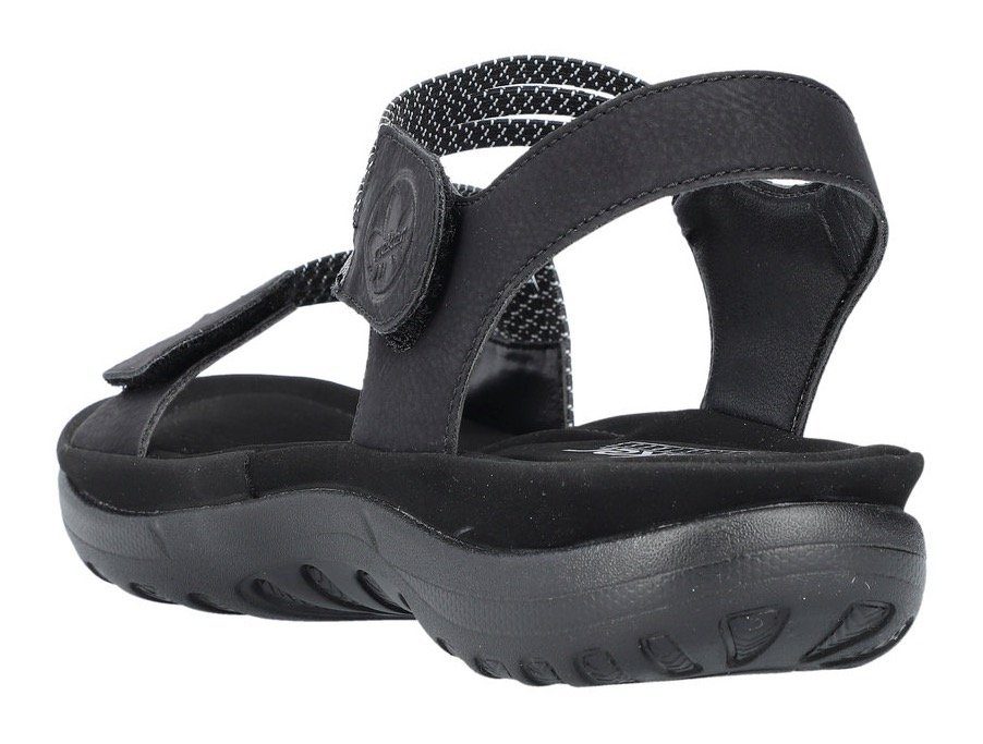 Rieker Sandalen zomerschoen, sandaal, sleehak, met elastieken