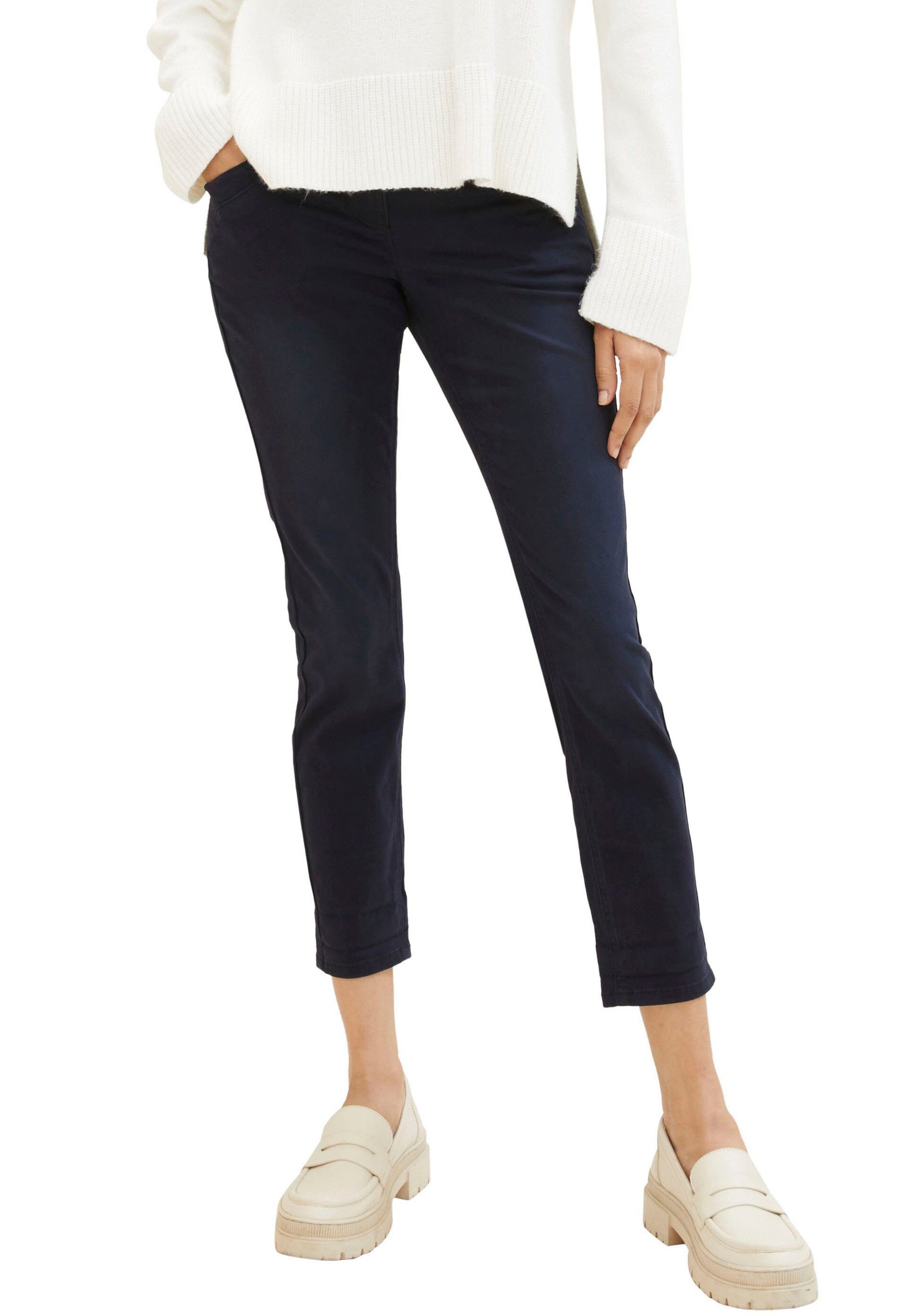 Tom Tailor 7/8 broek met strikband aan de boord dames 7/8-broeken maat 40 blauw
