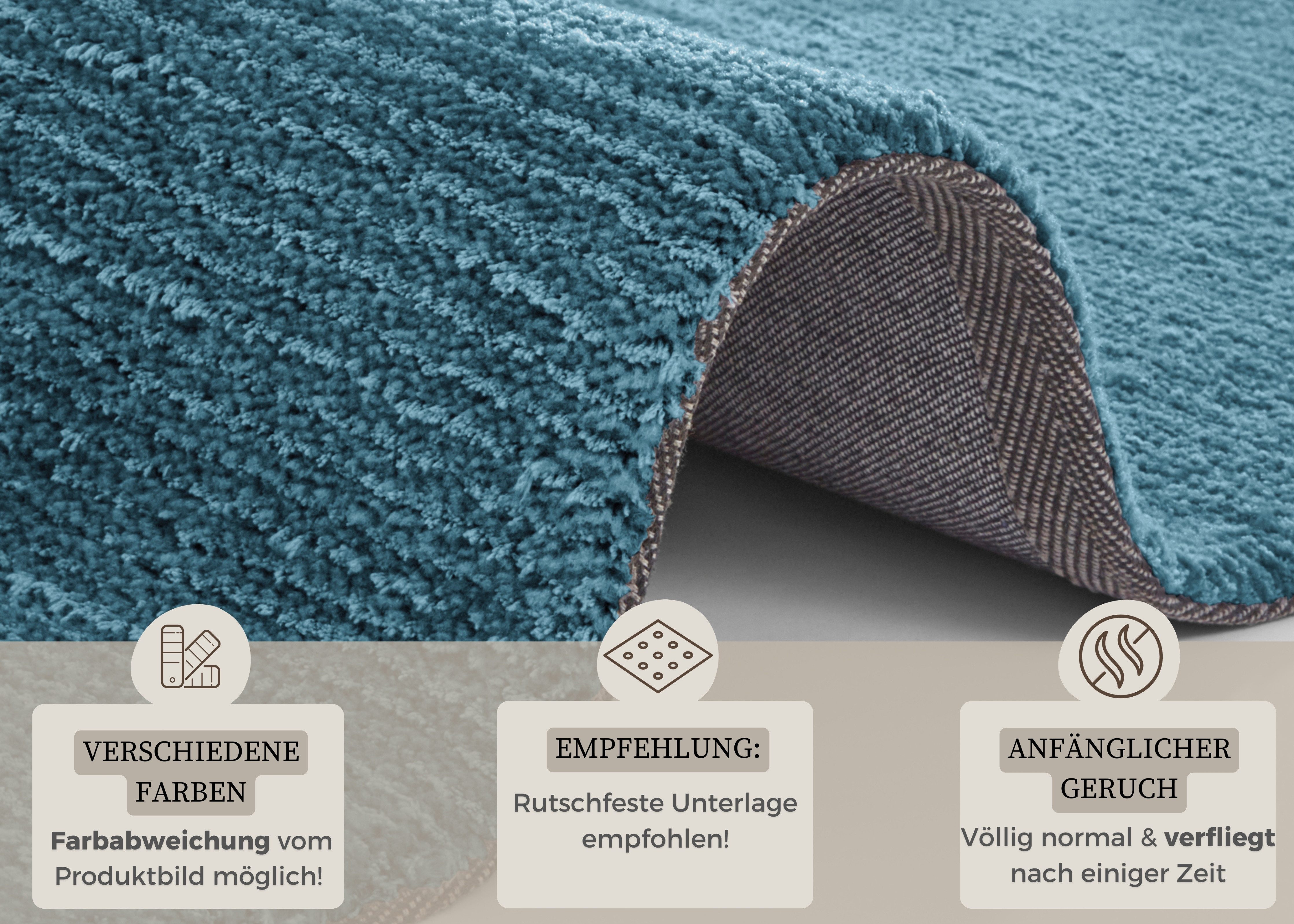 HANSE Home Vloerkleed Supersoft Kortpolig, loper modern, effen, woonkamer, slaapkamer