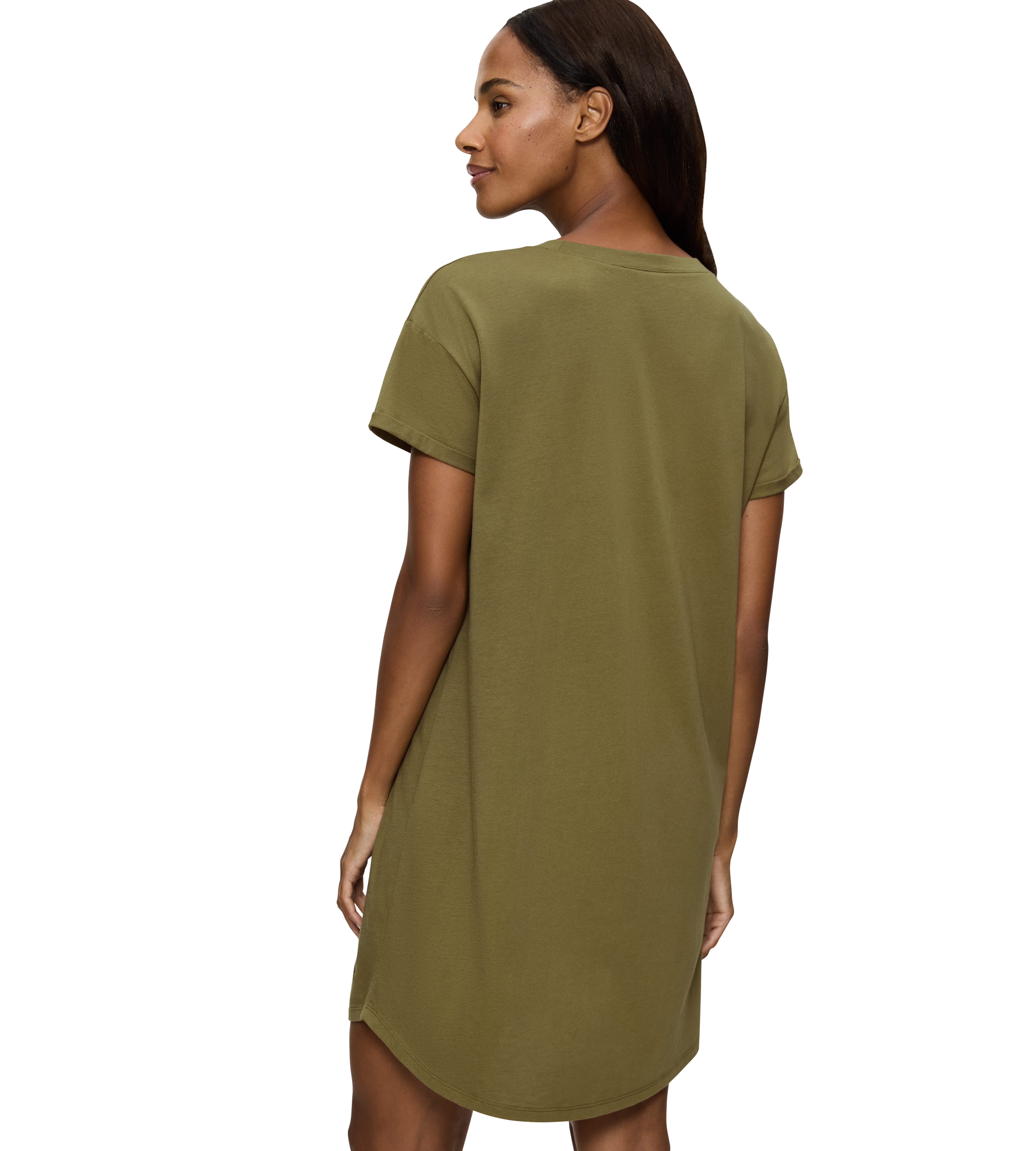 Triumph Nachthemd Nightdresses NDK X zacht ademend geribbelde ronde halslijn korte mouw