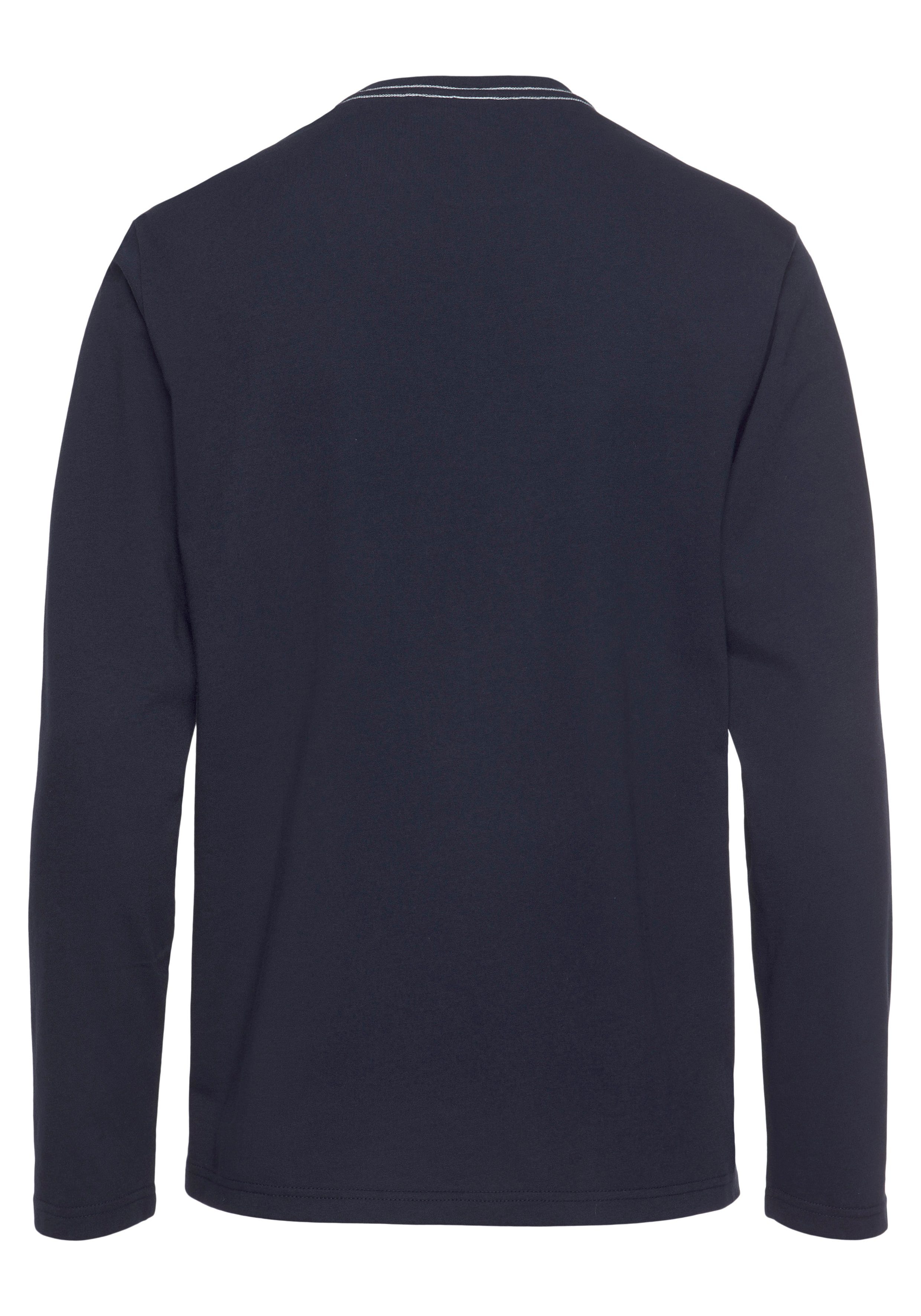 Eastwind Shirt met lange mouwen Lange mouw, basic-stijl, ronde halslijn, van 100% katoen (Set van 3)