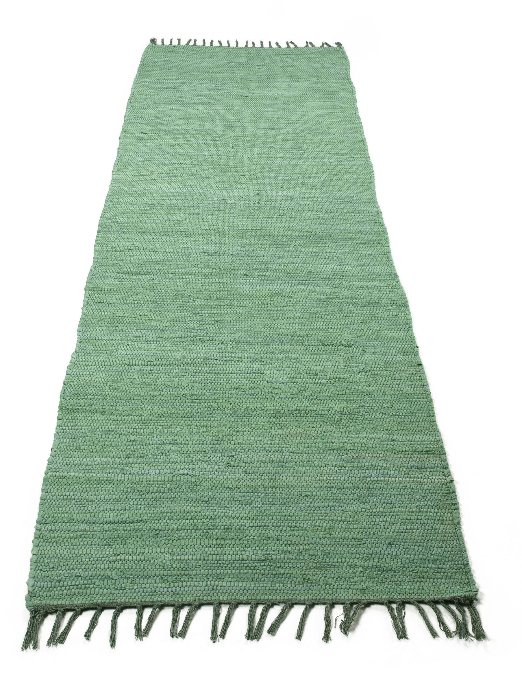 carpetfine Vloerkleed Kelim Chindi uni Tweezijdig te gebruiken kleed, puur katoen, met de hand geweven, unikleuren, met franje
