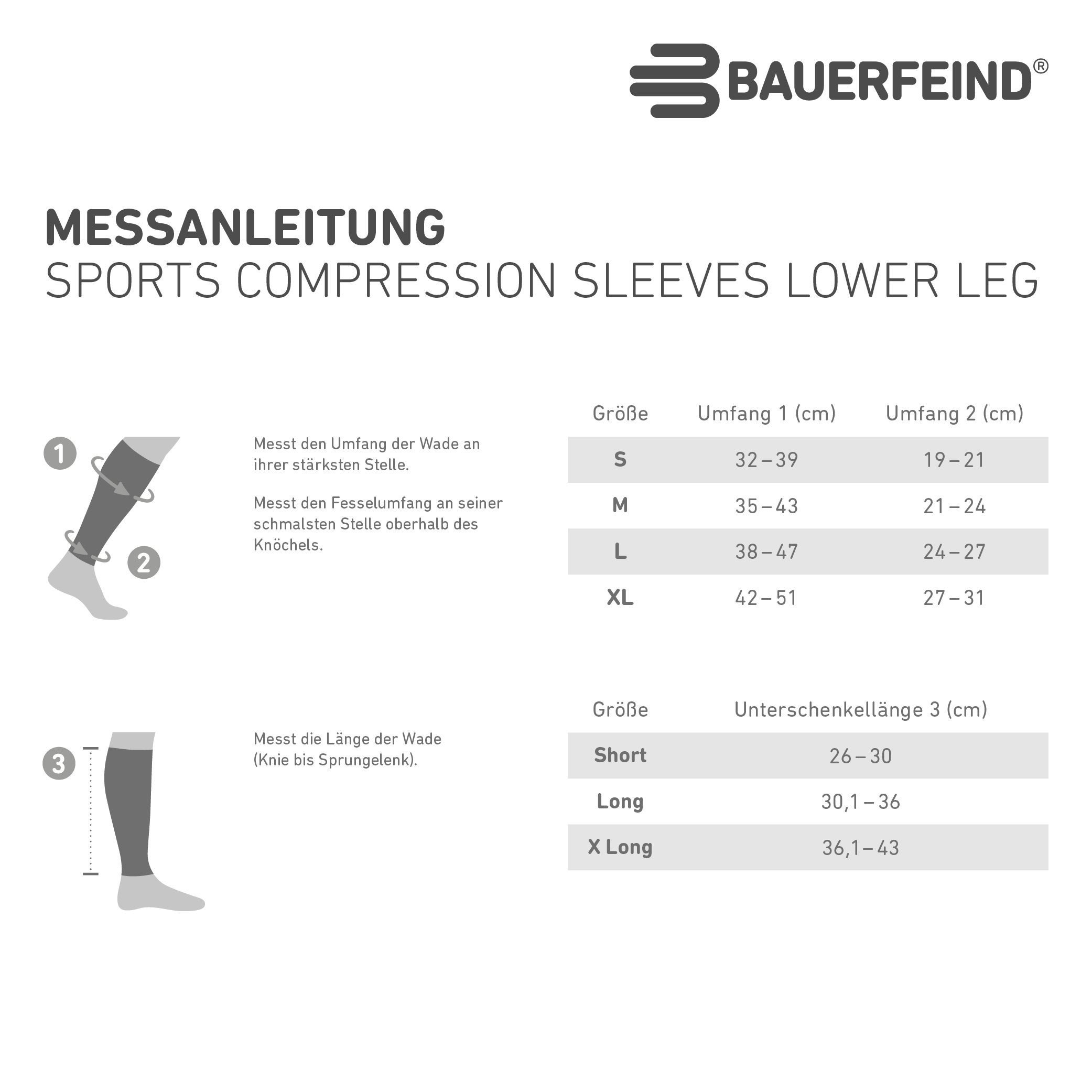 Bauerfeind Bandage Compression Sleeves Lower Leg