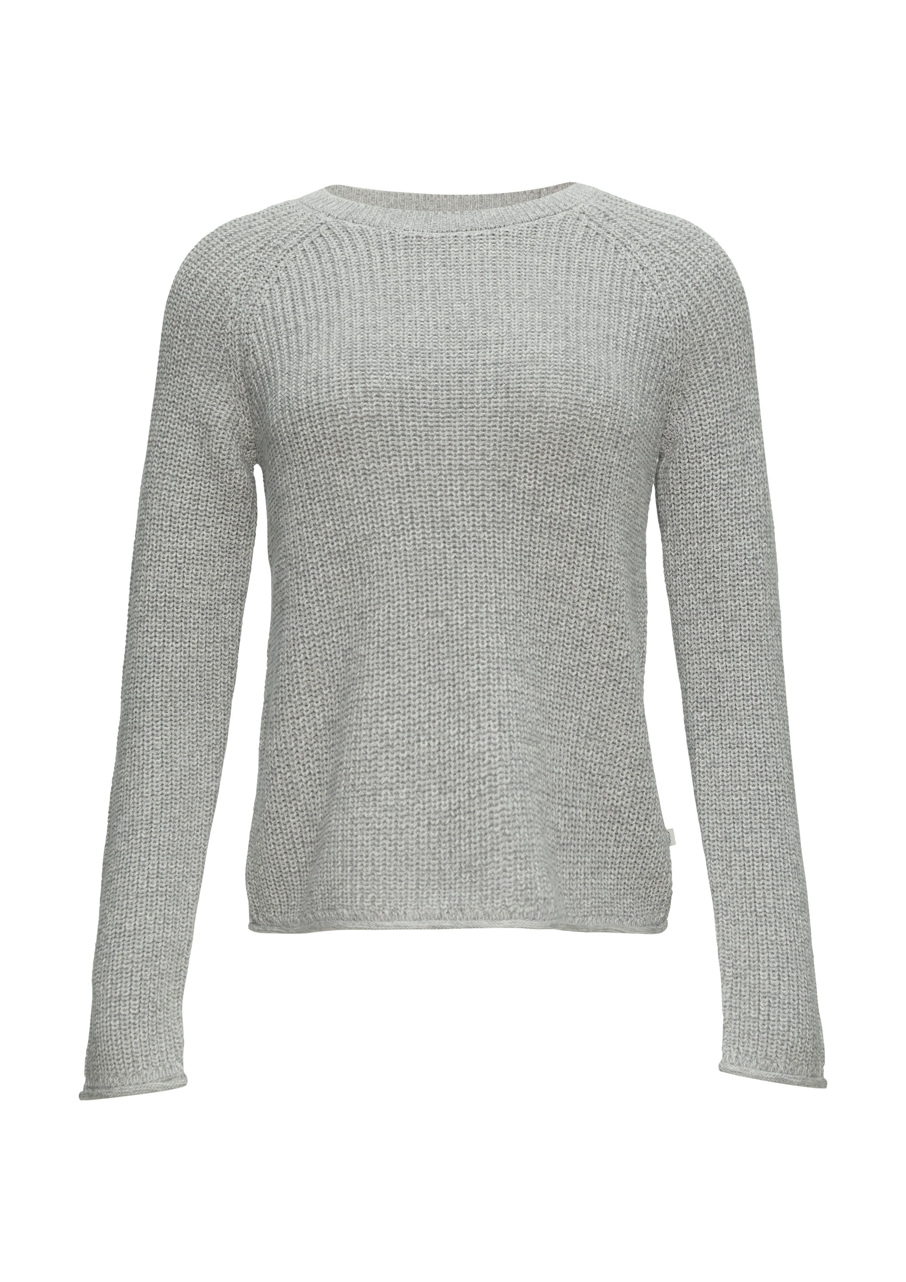 Q S designed by Gebreide trui met een ronde hals