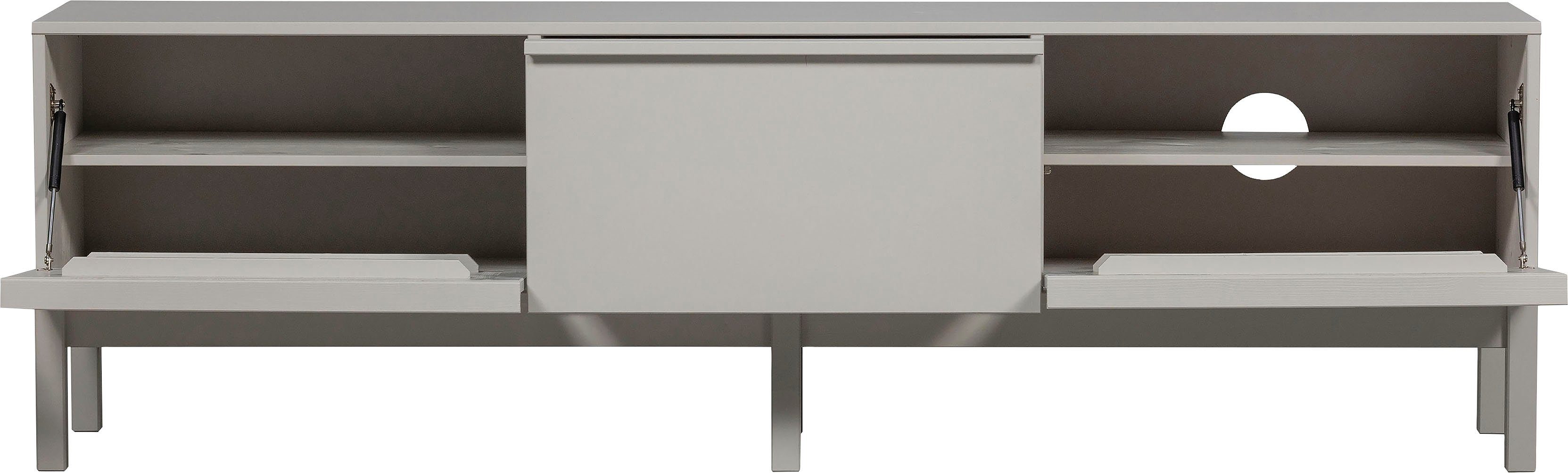 WOOOD Tv-meubel Klinik TV-dressoir Commode van grenenhout, H 60 cm x B 200 cm