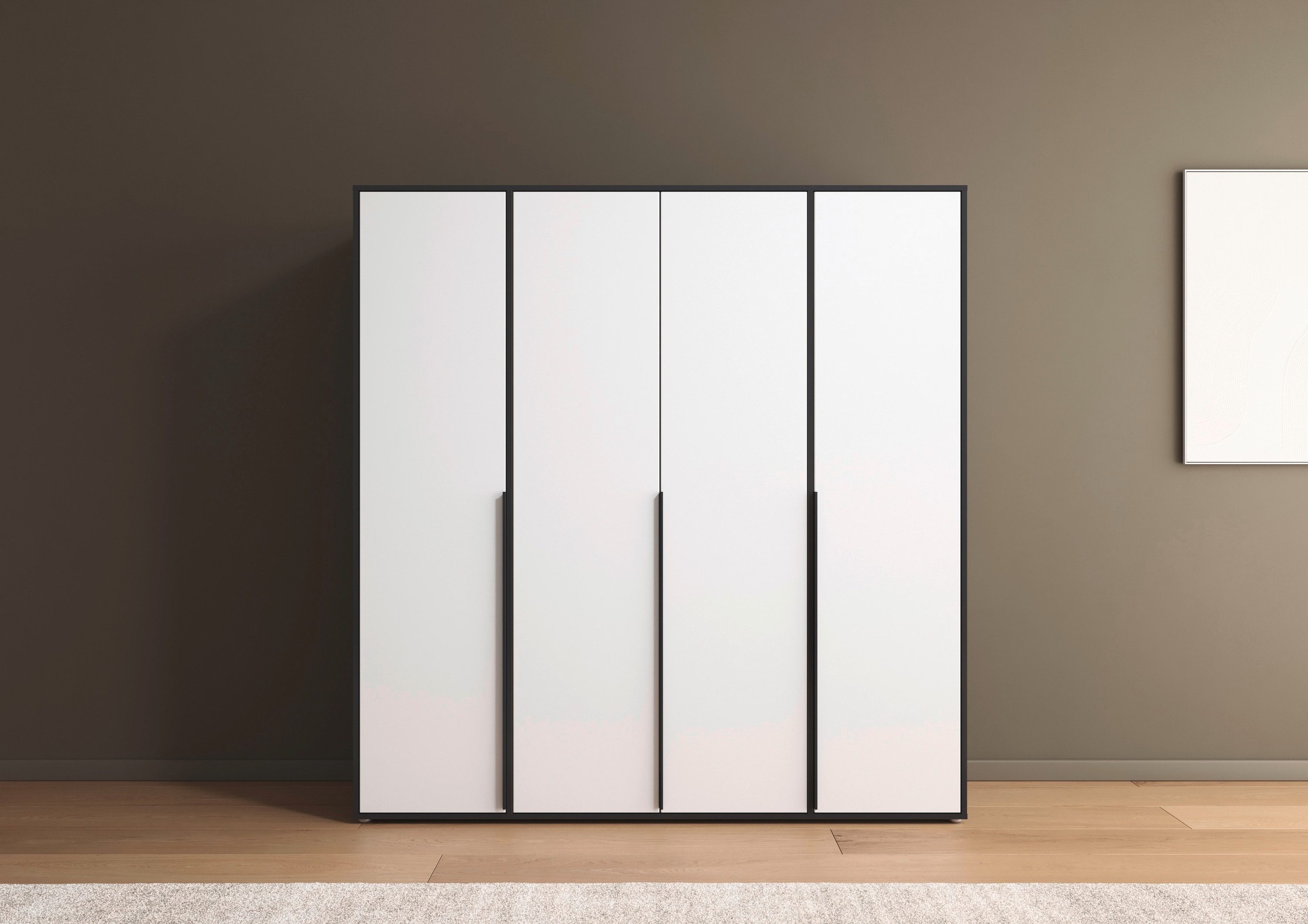 rauch Draaideurkast Kledingkast Kast Garderobe Wasmand NAGATA veel Opbergruimte met moderne stanggrepen in grijs metallic topseller made in germany
