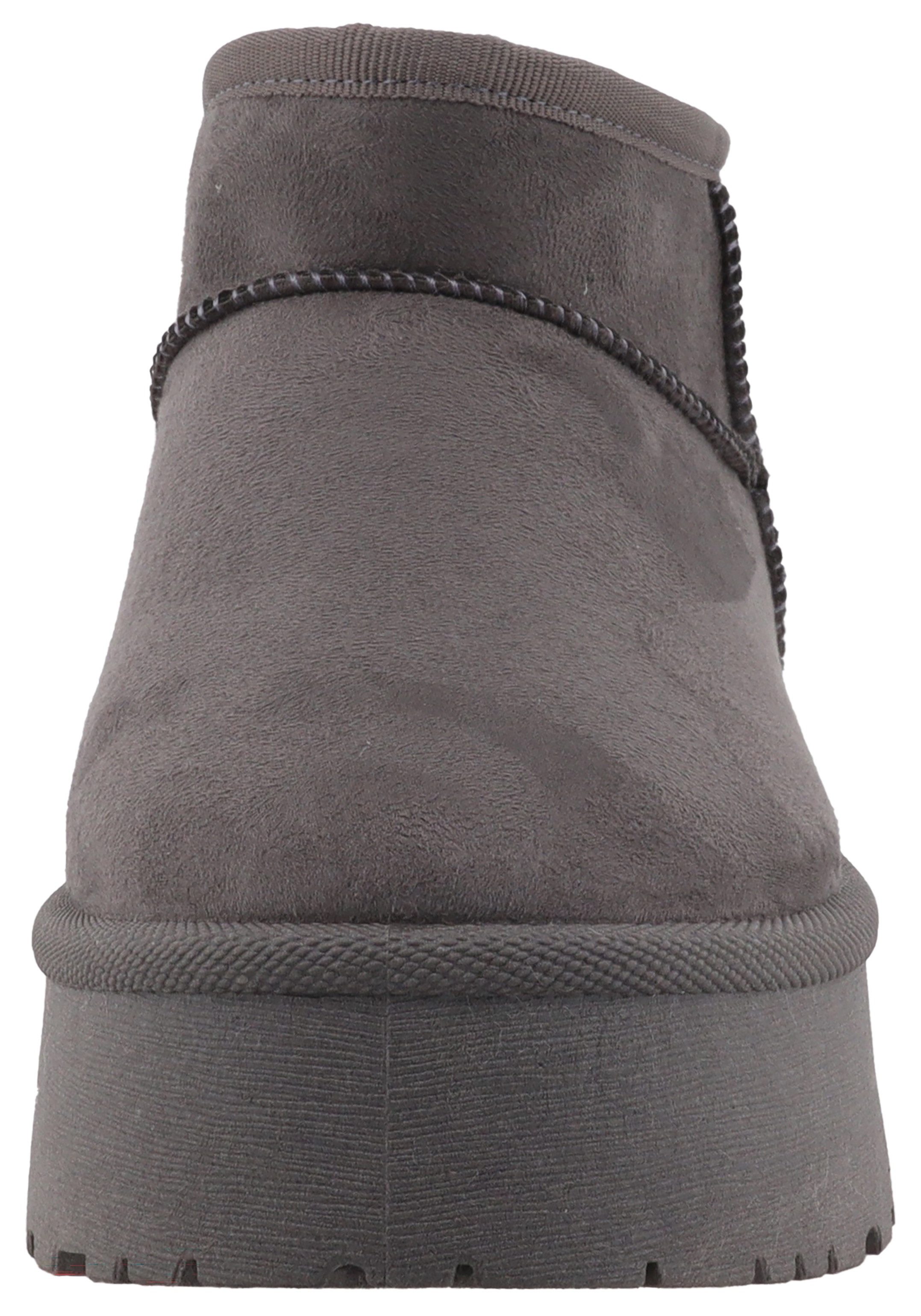 Tom Tailor Winterlaarzen , plateau, instappers, pantoffel met modieuze decoratieve naden
