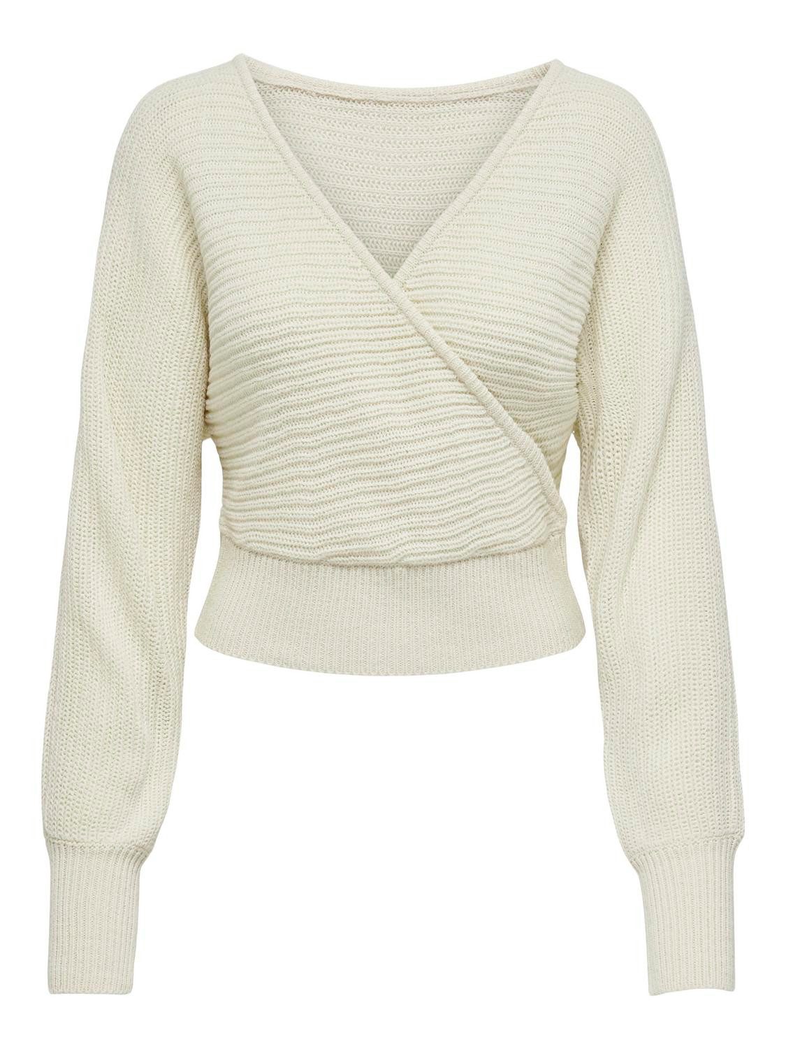 Only Trui met V-hals ONLELINA LS V-NECK PULLOVER EX KNT