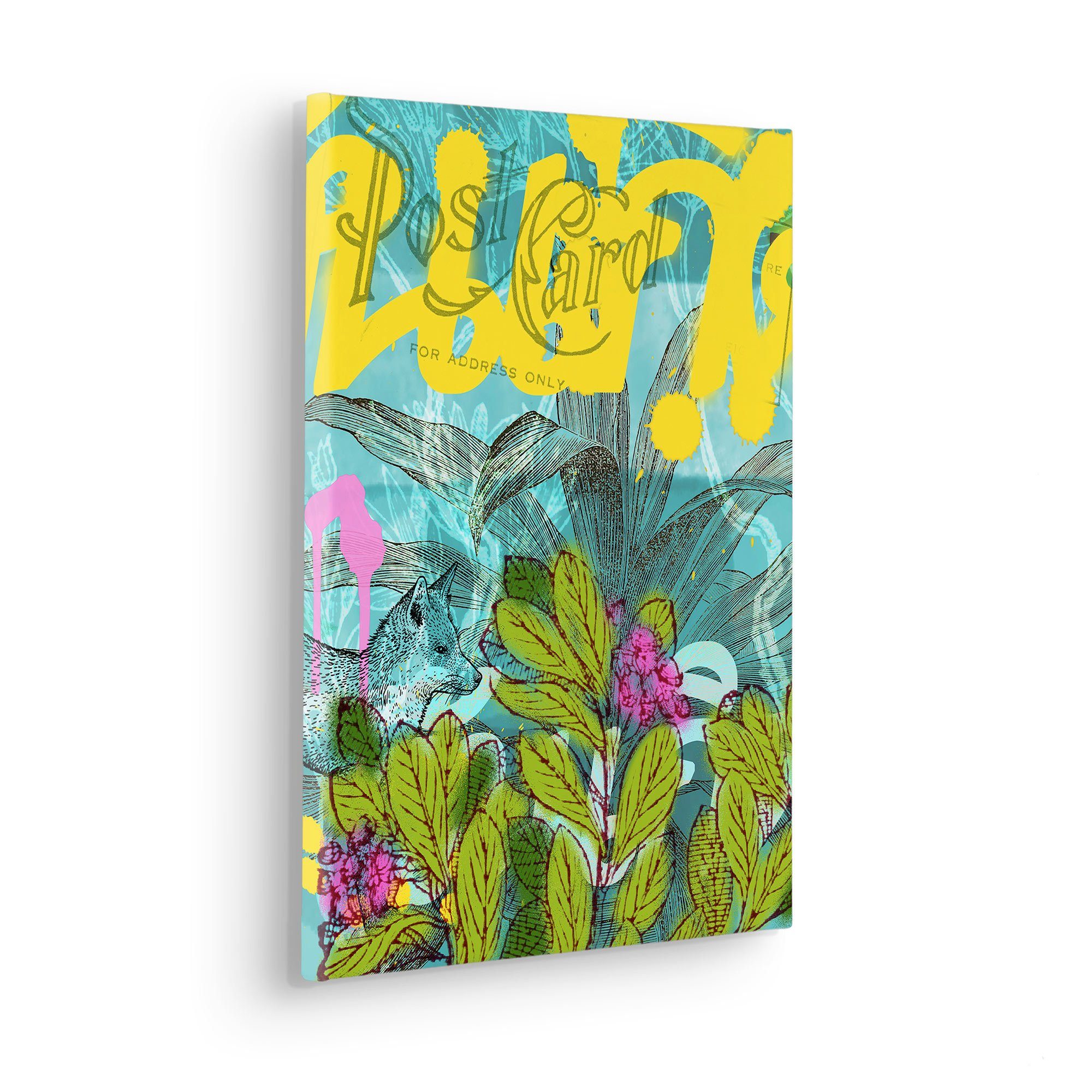 Komar Artprint op linnen Post Card - Afmeting 30 x 40 cm Canvasdoek met echt houten frame (1 stuk)