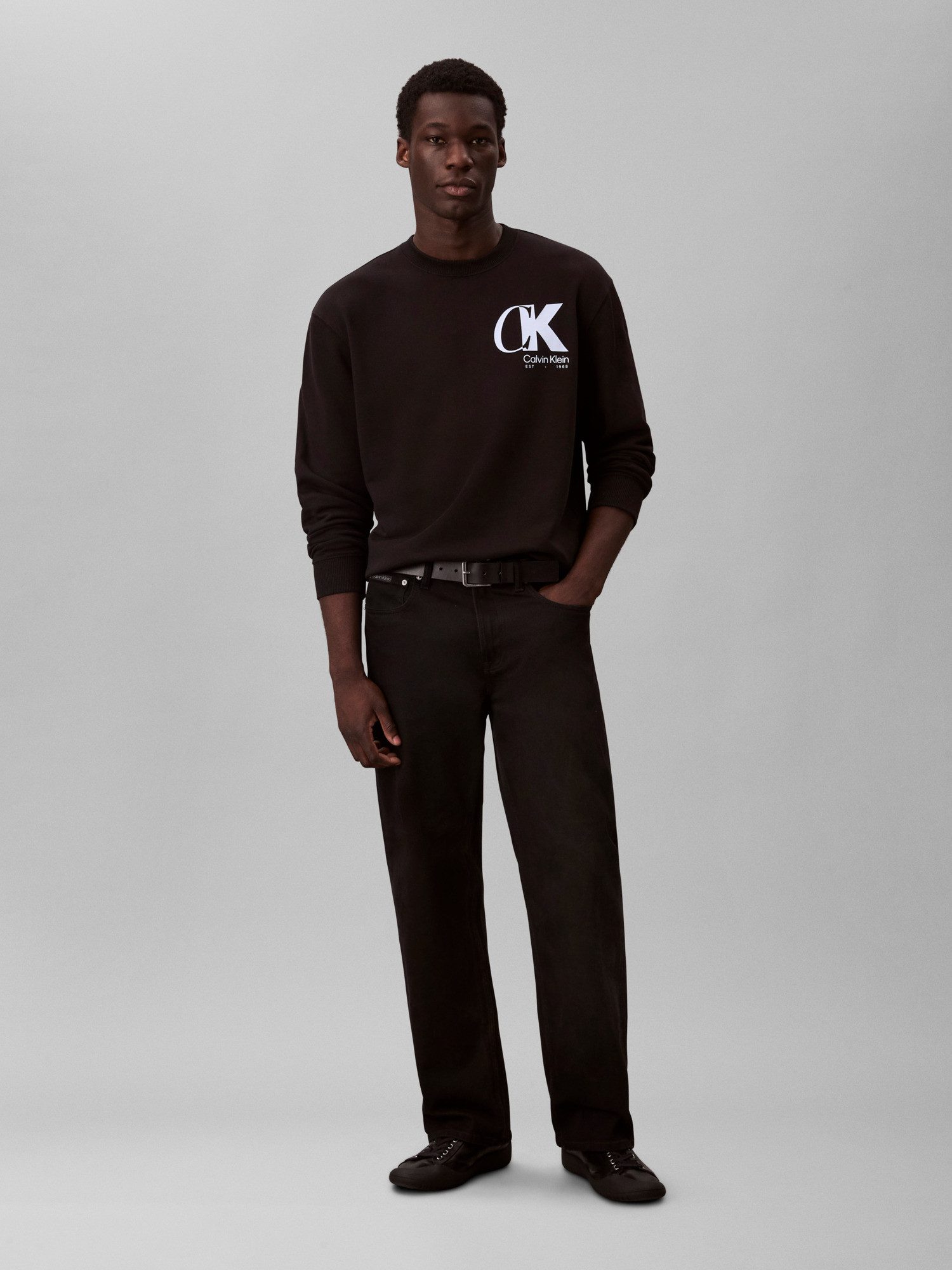 Calvin Klein Sweatshirt LS EU 350TERRY CK OVERLAP GRAPHI