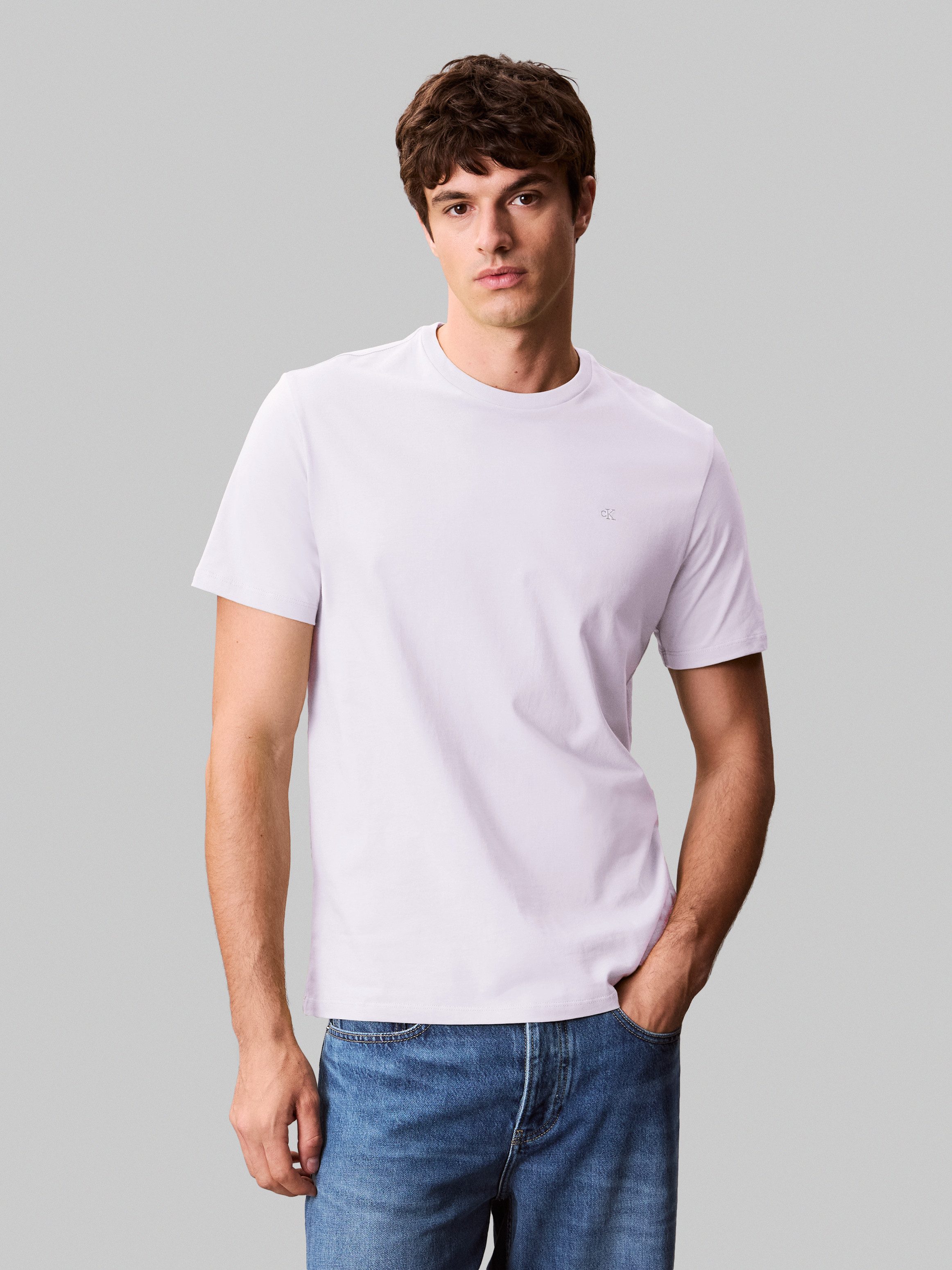 Calvin Klein T-shirt SS SMOOTH CTTN SOLID CREWNK TEE