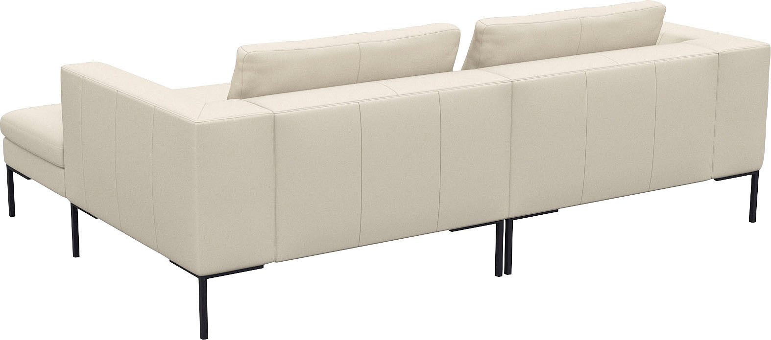 FLEXLUX Hoekbank Loano, super comfortabel zitcomfort door koudschuim in de zitting, L-vorm