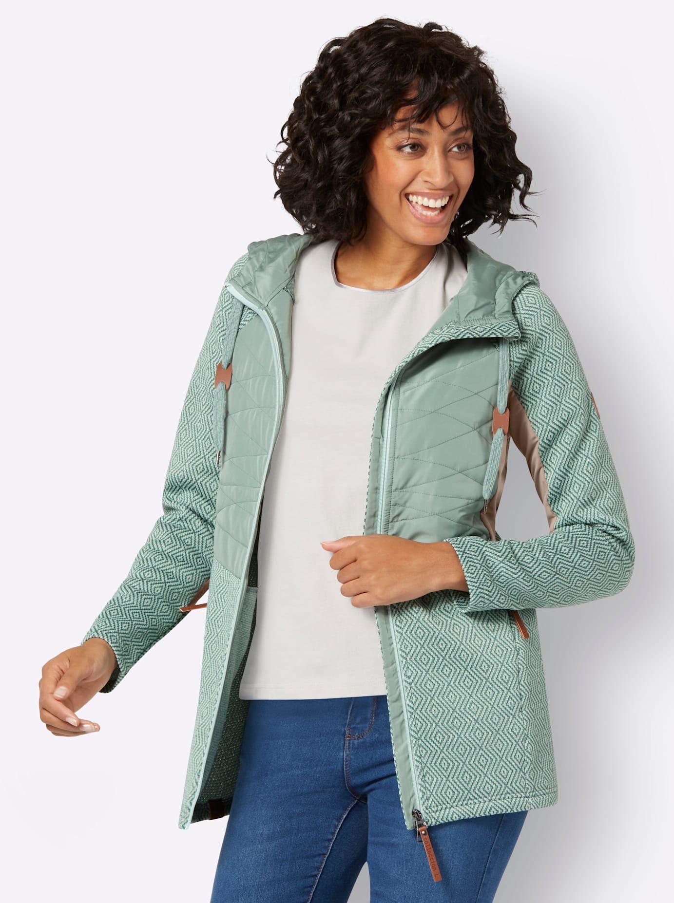 Casual Looks Gebreid fleecejack