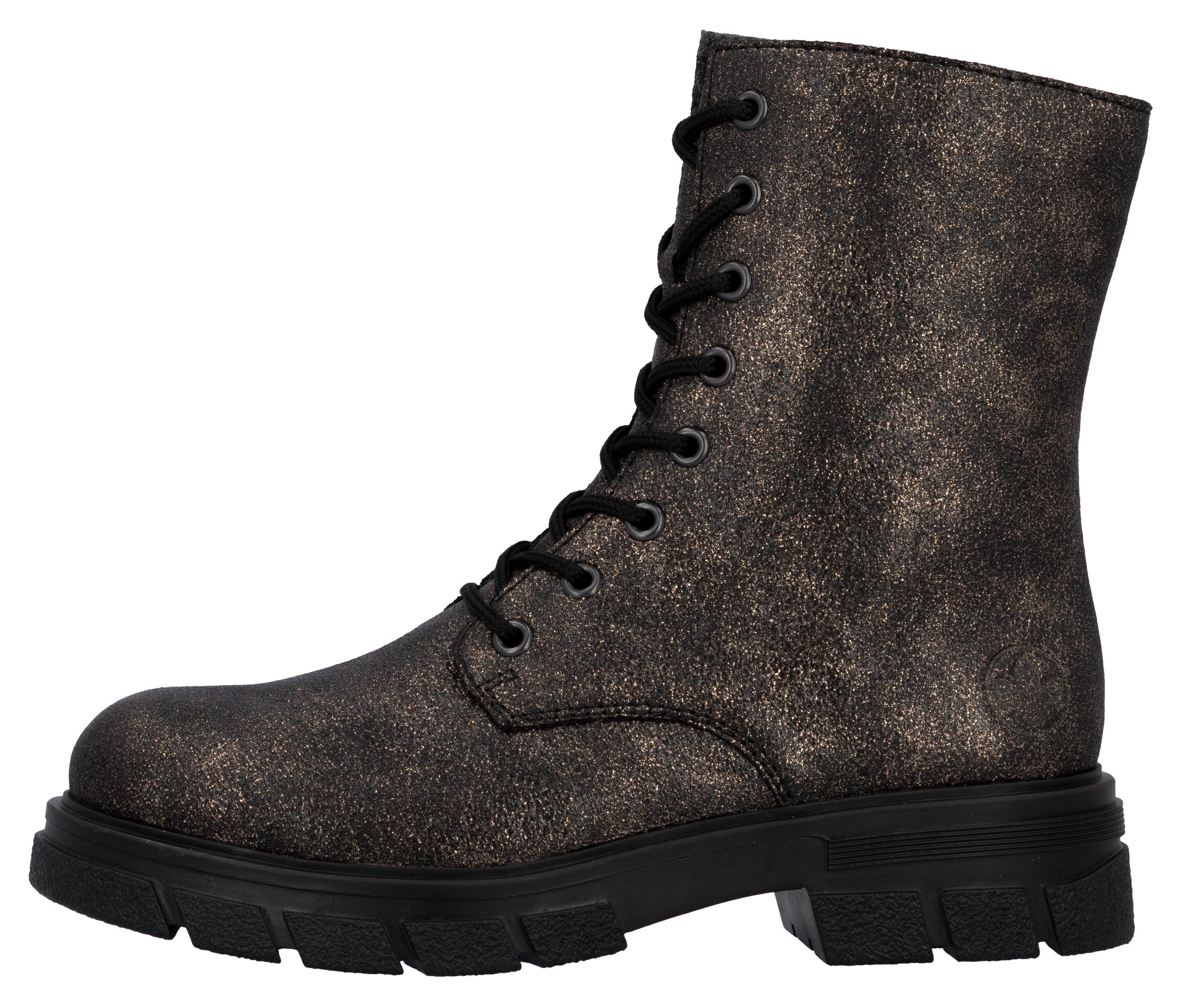 Rieker Veterschoenen enkellaars, hakken, met extra binnenrits