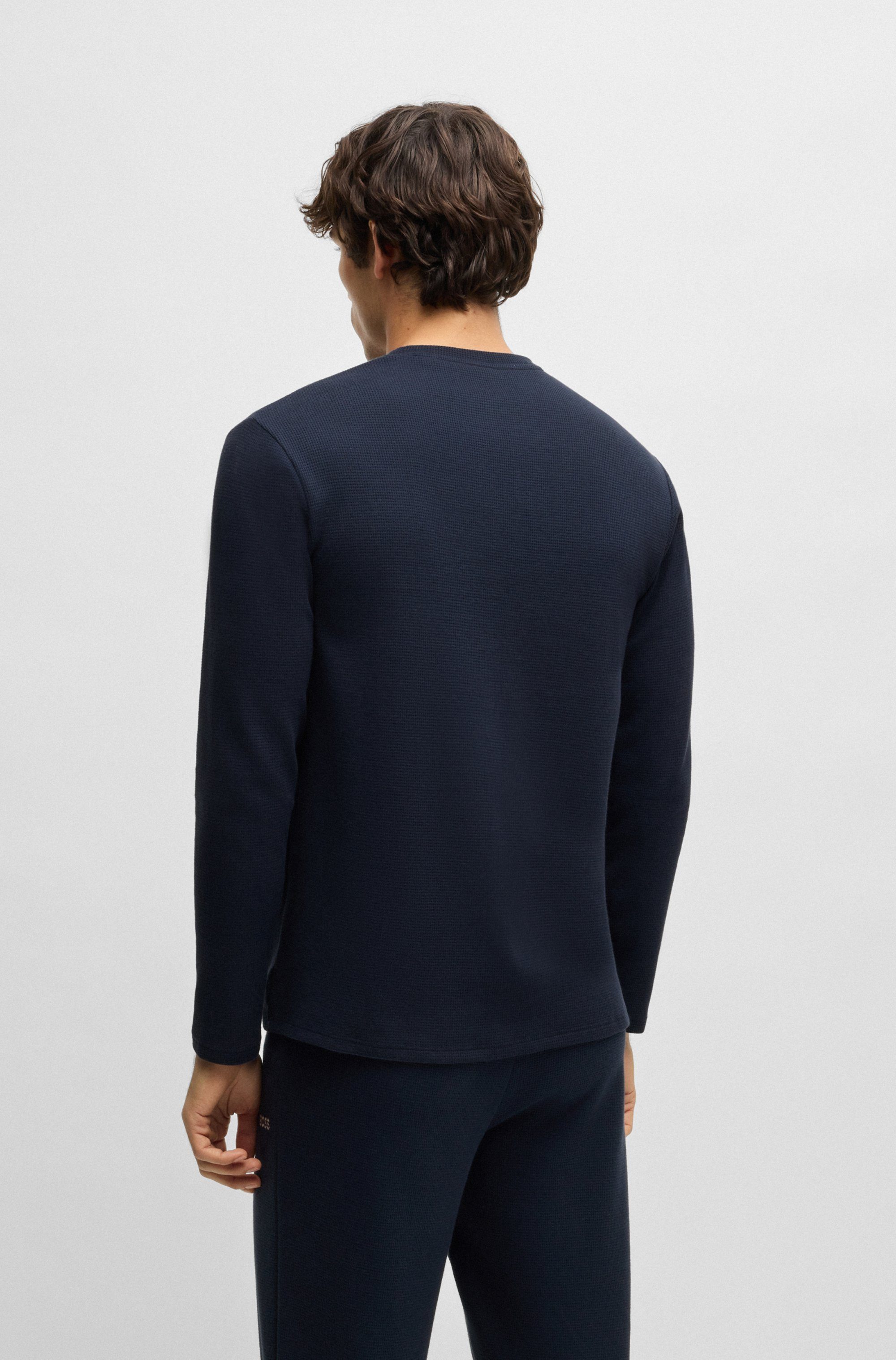 BOSS Pyjama top Waffle LS-Shirt
