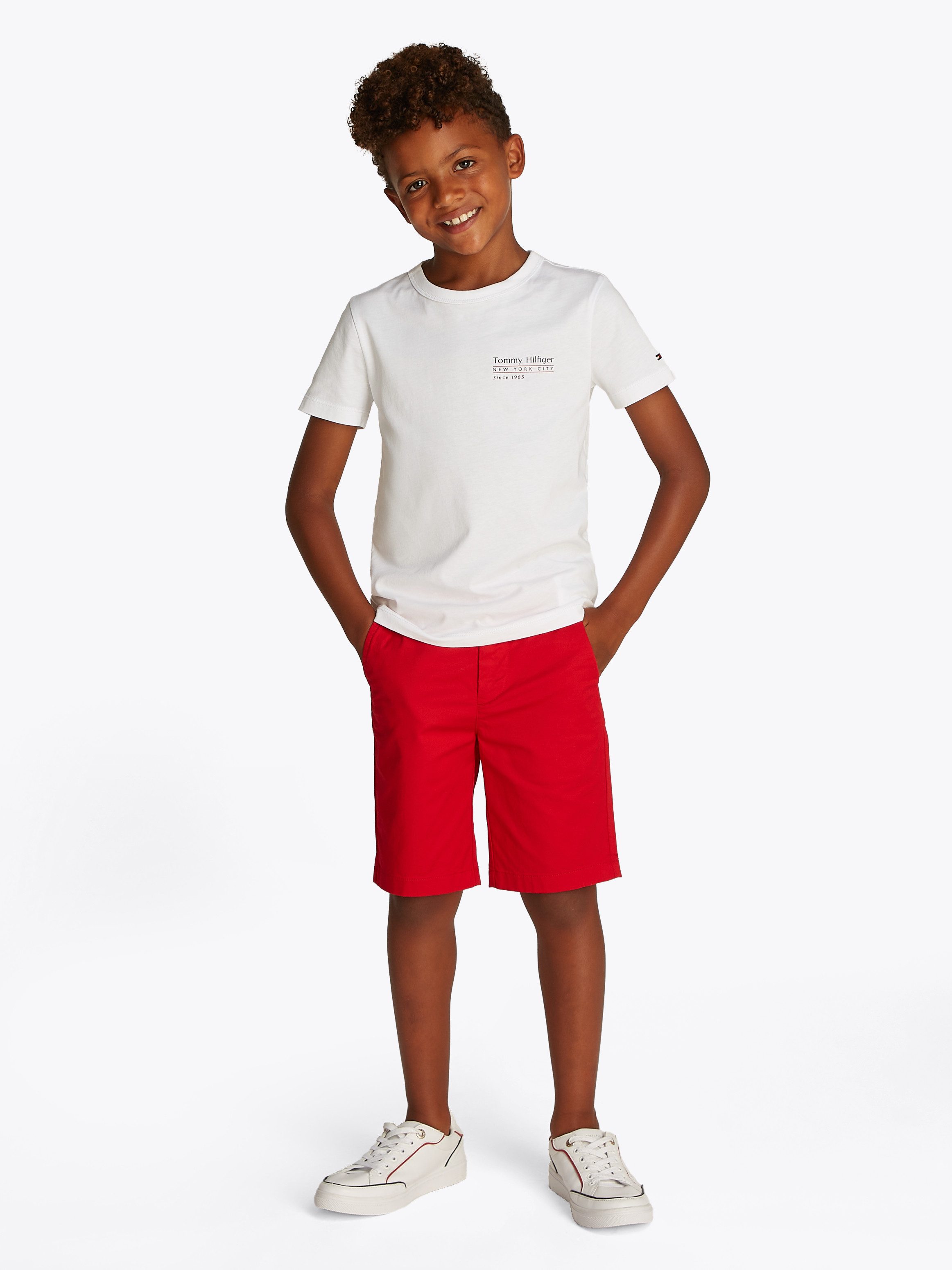 Tommy Hilfiger T-shirt FLAG FUN TEE SS met grafisch logo