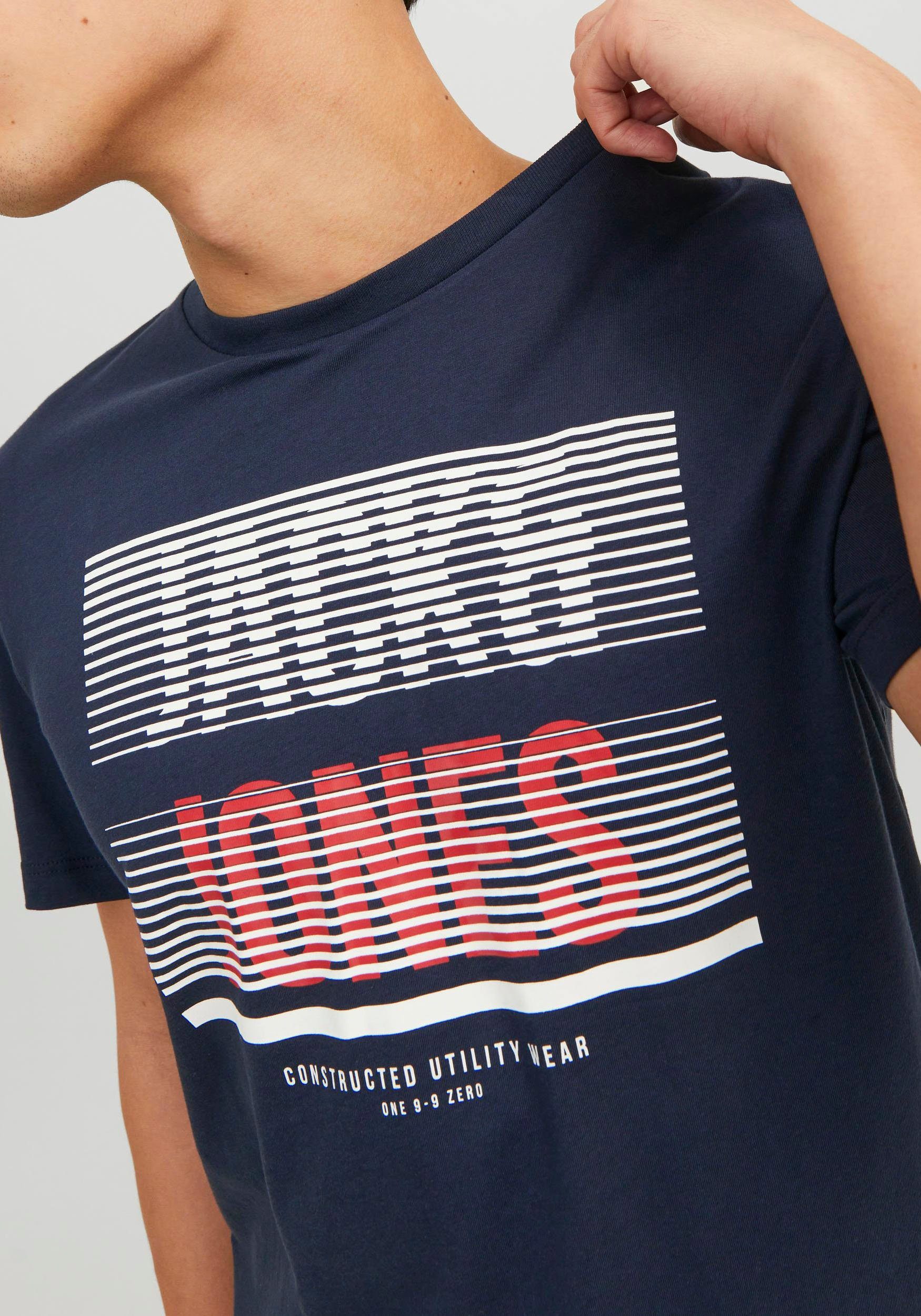 Jack & Jones Shirt met korte mouwen JJBRIX TEE SS CREW NECK