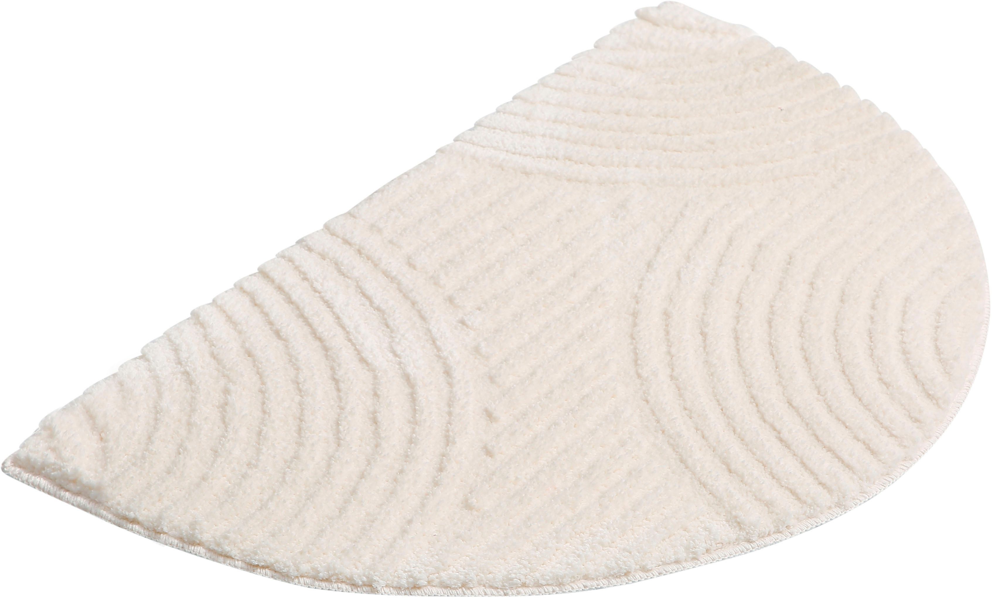 my home Badmat Ognon, Scandi, Boho, modern patroon Badkleed, uni-kleuren, hoog-laag effect (1 stuk)
