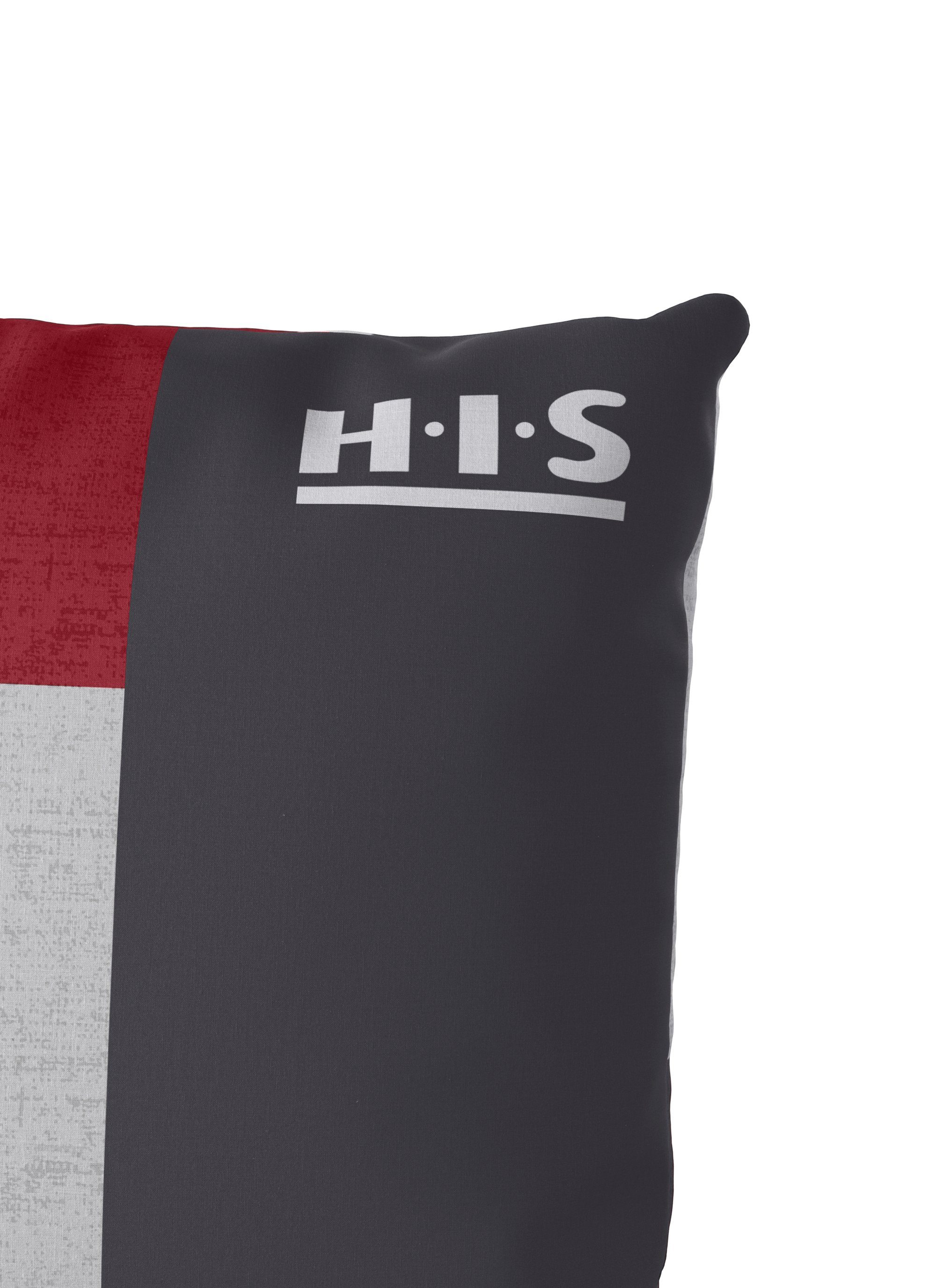 H.I.S Overtrekset Etienne in mt. 135x200 of 155x220 cm Dekbedovertrek van katoen, tijdloze dekbedovertrek met streepdesign (2-delig)