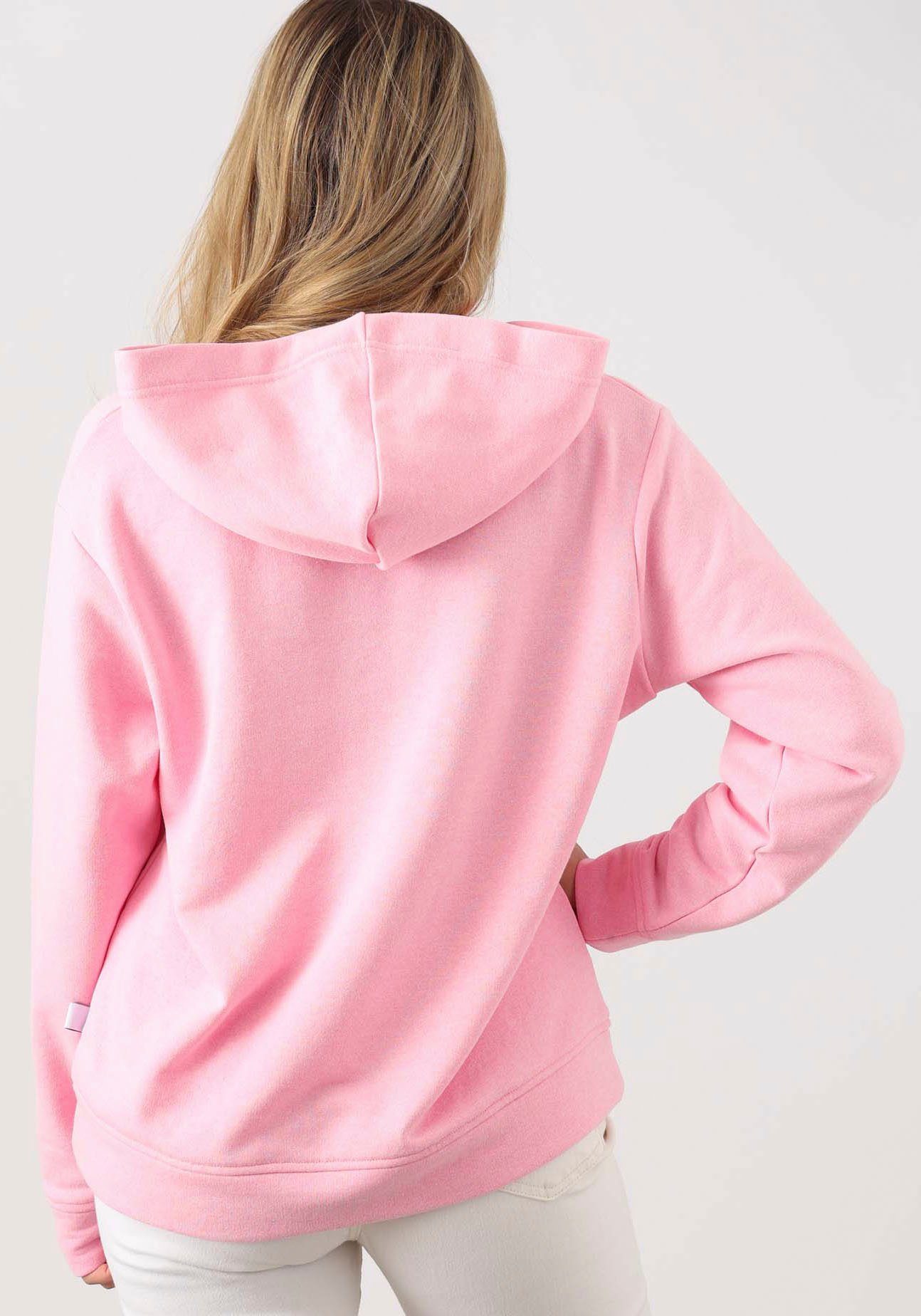 Zwillingsherz Sweatshirt Smile met brede banden, v-halslijn en details in neonkleuren