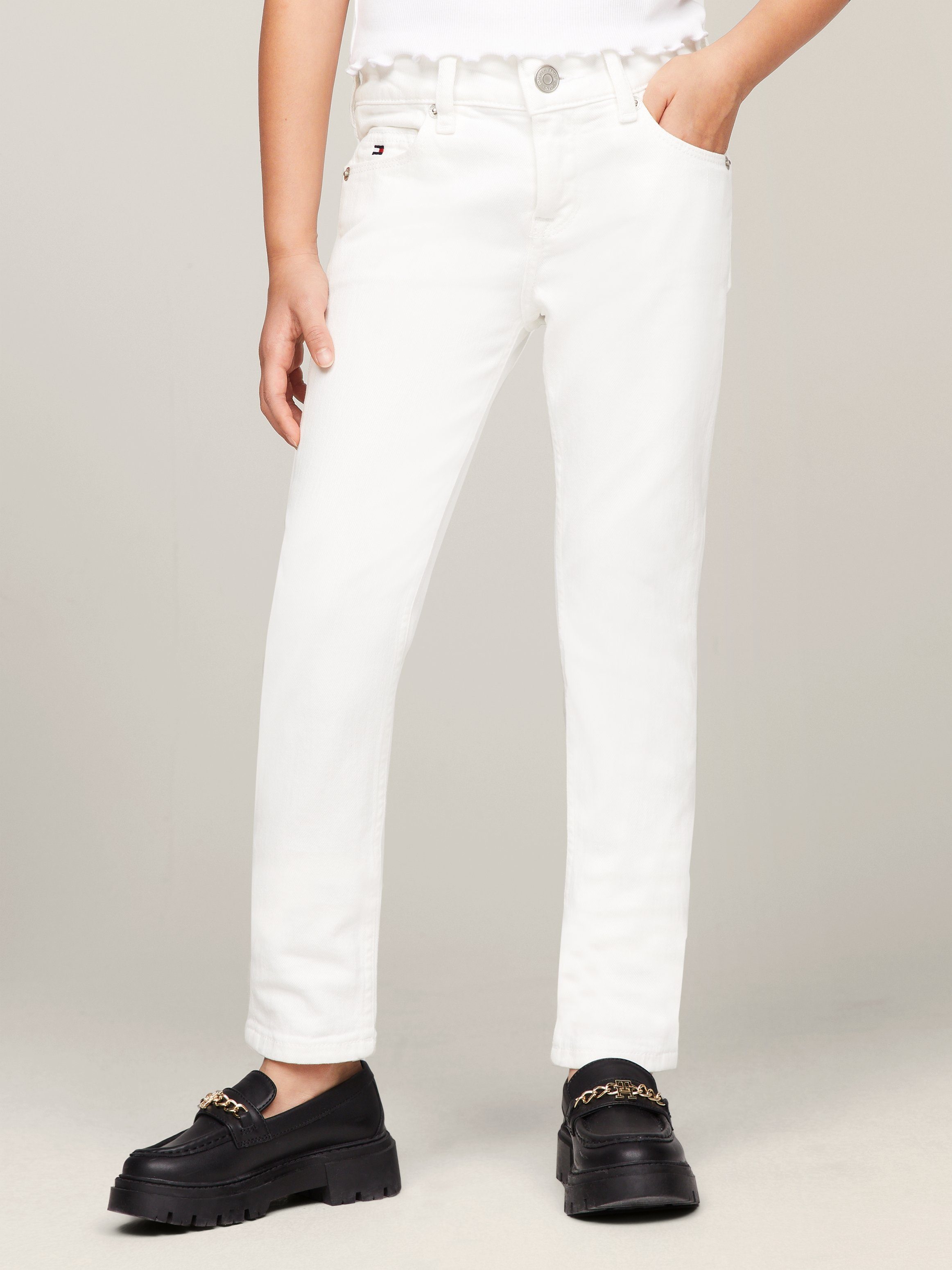 Tommy Hilfiger Slim fit jeans NORA WHITE Kinderen tot 16 jaar