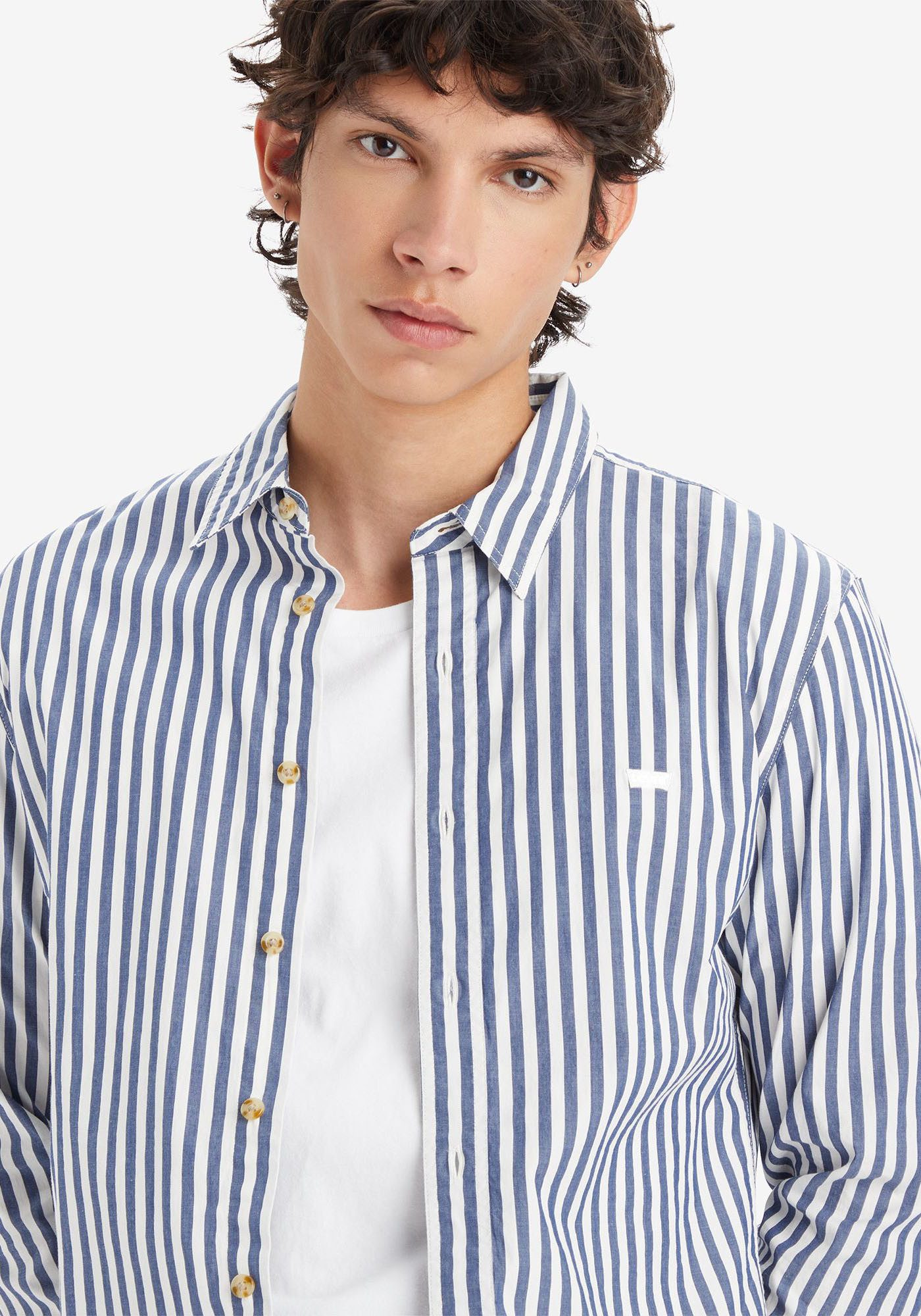 Levi's® Overhemd met lange mouwen BATTERY HM SHIRT van katoen, met logoborduurwerk
