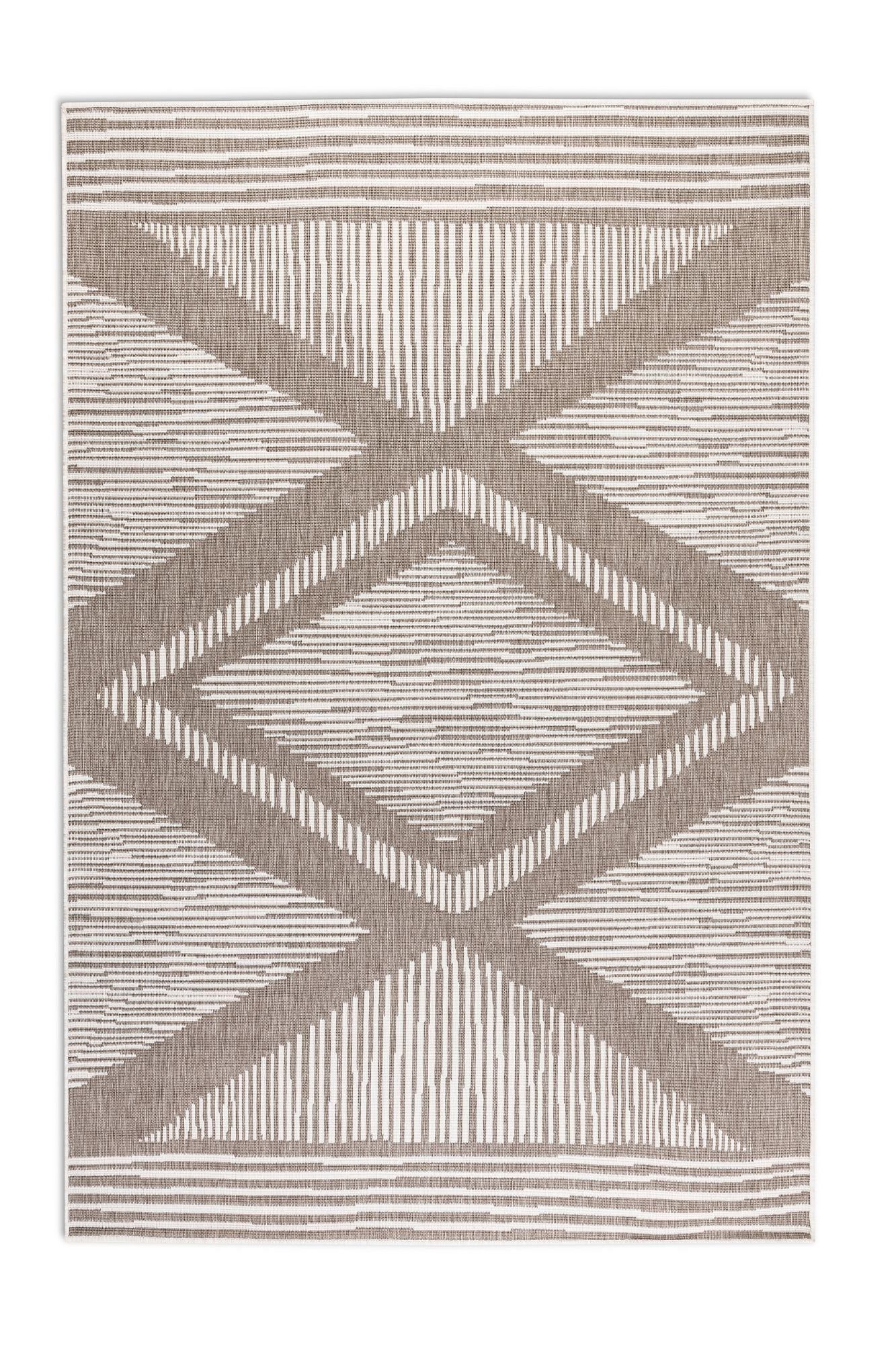 ELLE DECORATION Vloerkleed Rhombus, In- en Outdoor Vlakweefsel, binnen- en buitengebruik, modern, omkeerbaar tapijt, balkon, woonkamer